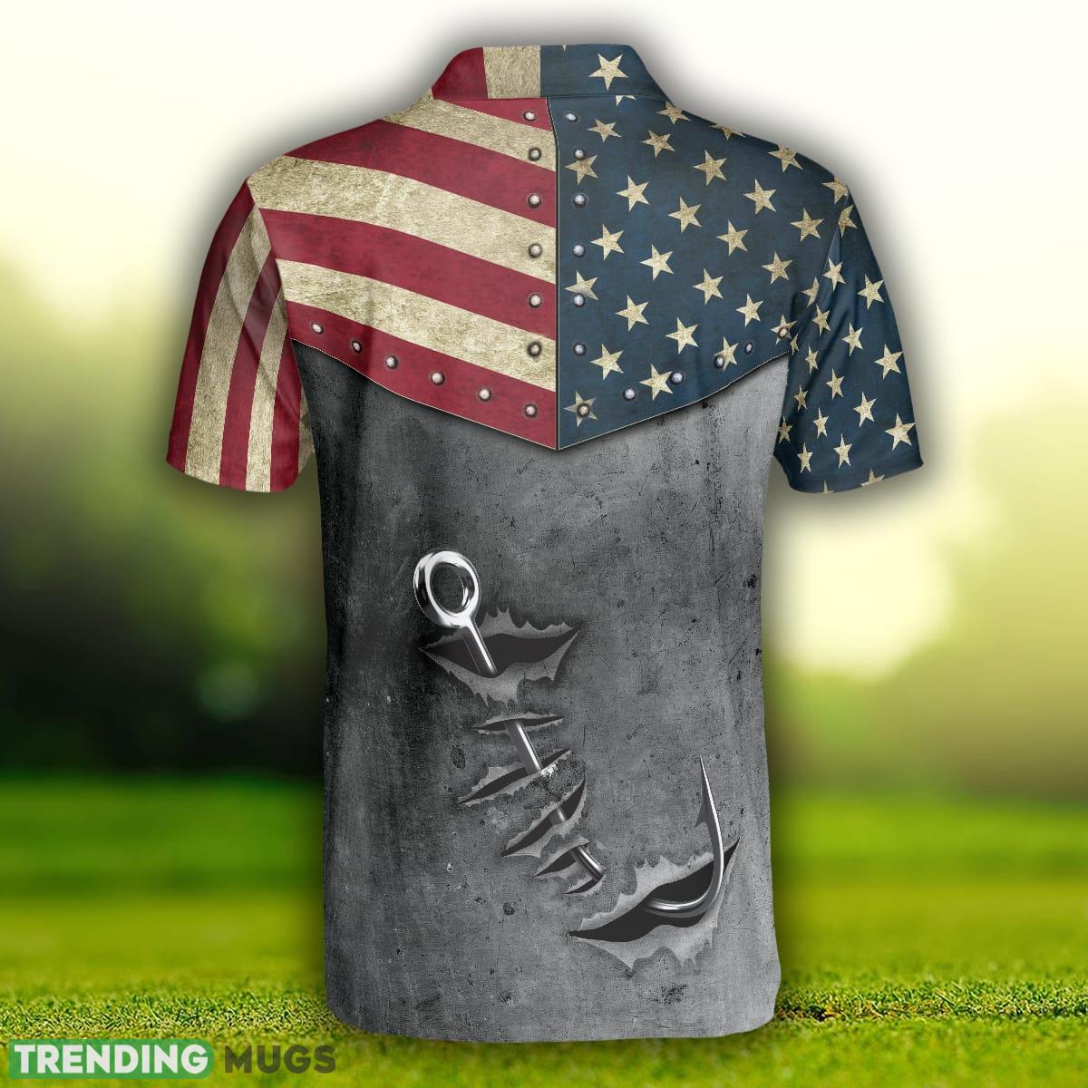 Crack Fishing American Flag Short Sleeve, Patriotic, Best Fishing Shirt Polo Shirt Polo Shirt Crack Fishing American Flag Short Sleeve, Patriotic, Best Fishing Shirt Polo Shirt Polo Shirt