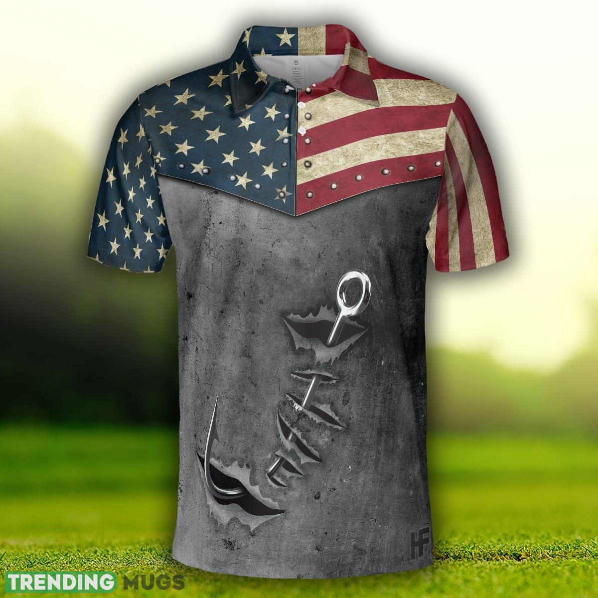 Crack Fishing American Flag Short Sleeve, Patriotic, Best Fishing Shirt Polo Shirt Polo Shirt Crack Fishing American Flag Short Sleeve, Patriotic, Best Fishing Shirt Polo Shirt Polo Shirt