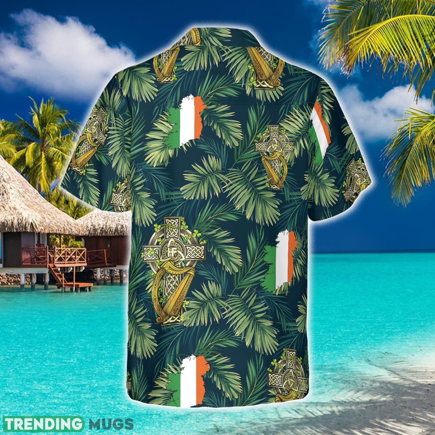Cross Celtic Harp Pattern Irish Proud Hawaiian Shirt Aloha Summer For Men And Women Gift Hawaiian Shirt Cross Celtic Harp Pattern Irish Proud Hawaiian Shirt Aloha Summer For Men And Women Gift Hawaiian Shirt