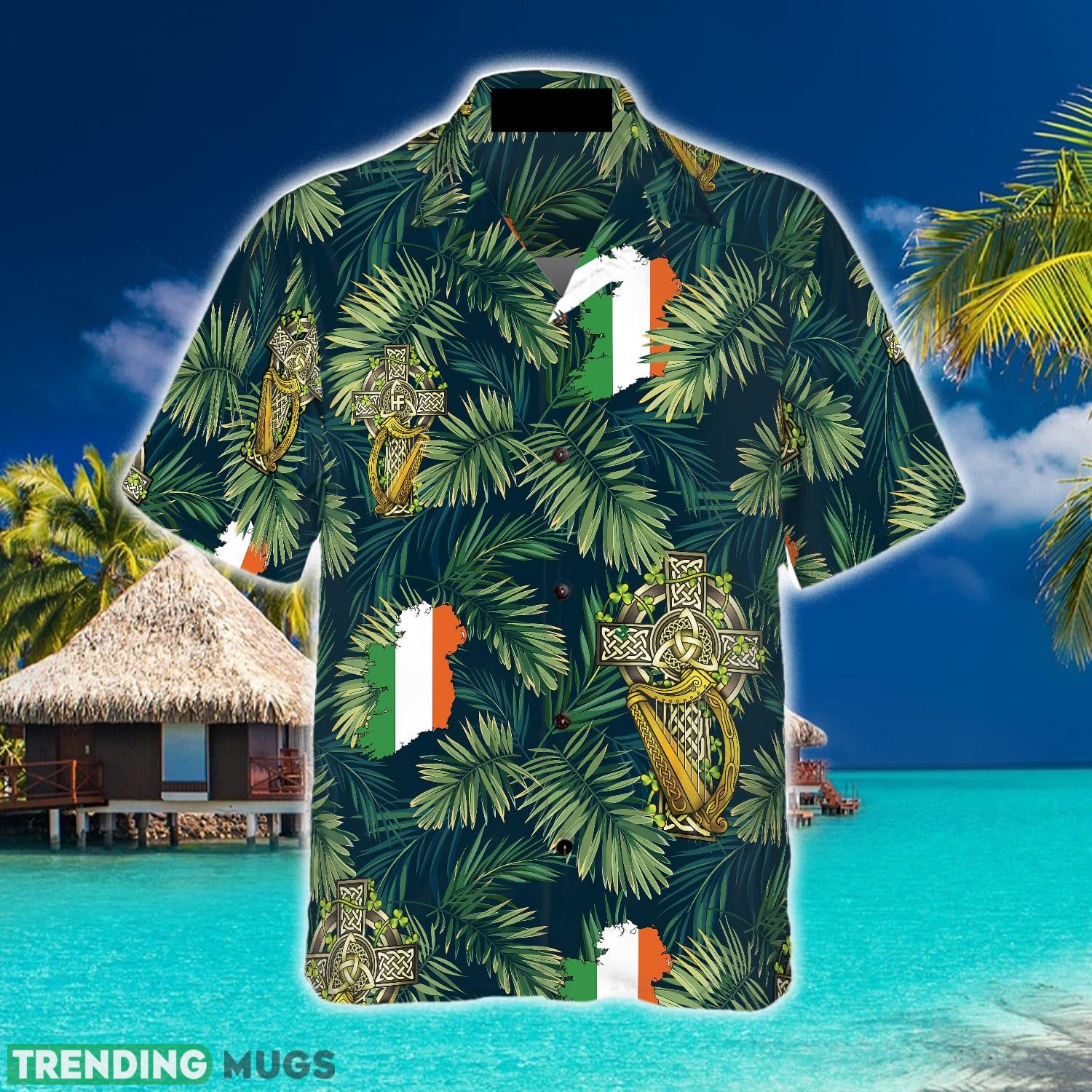 Cross Celtic Harp Pattern Irish Proud Hawaiian Shirt Aloha Summer For Men And Women Gift Hawaiian Shirt Cross Celtic Harp Pattern Irish Proud Hawaiian Shirt Aloha Summer For Men And Women Gift Hawaiian Shirt