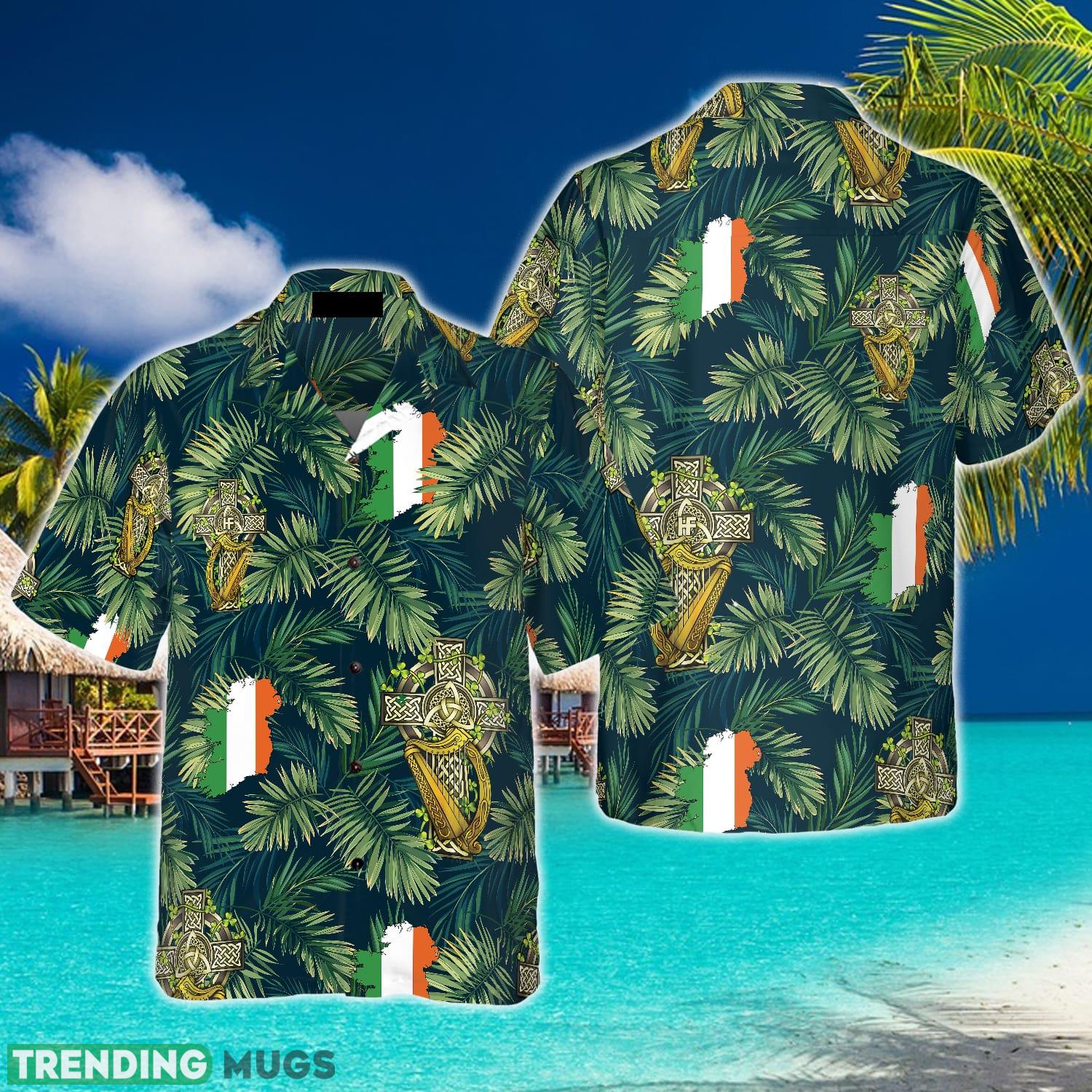 Cross Celtic Harp Pattern Irish Proud Hawaiian Shirt Aloha Summer For Men And Women Gift - Cross Celtic Harp Pattern Irish Proud Hawaiian Shirt_1 Cross Celtic Harp Pattern Irish Proud Hawaiian Shirt Aloha Summer For Men And Women Gift - Cross Celtic Harp Pattern Irish Proud Hawaiian Shirt_1