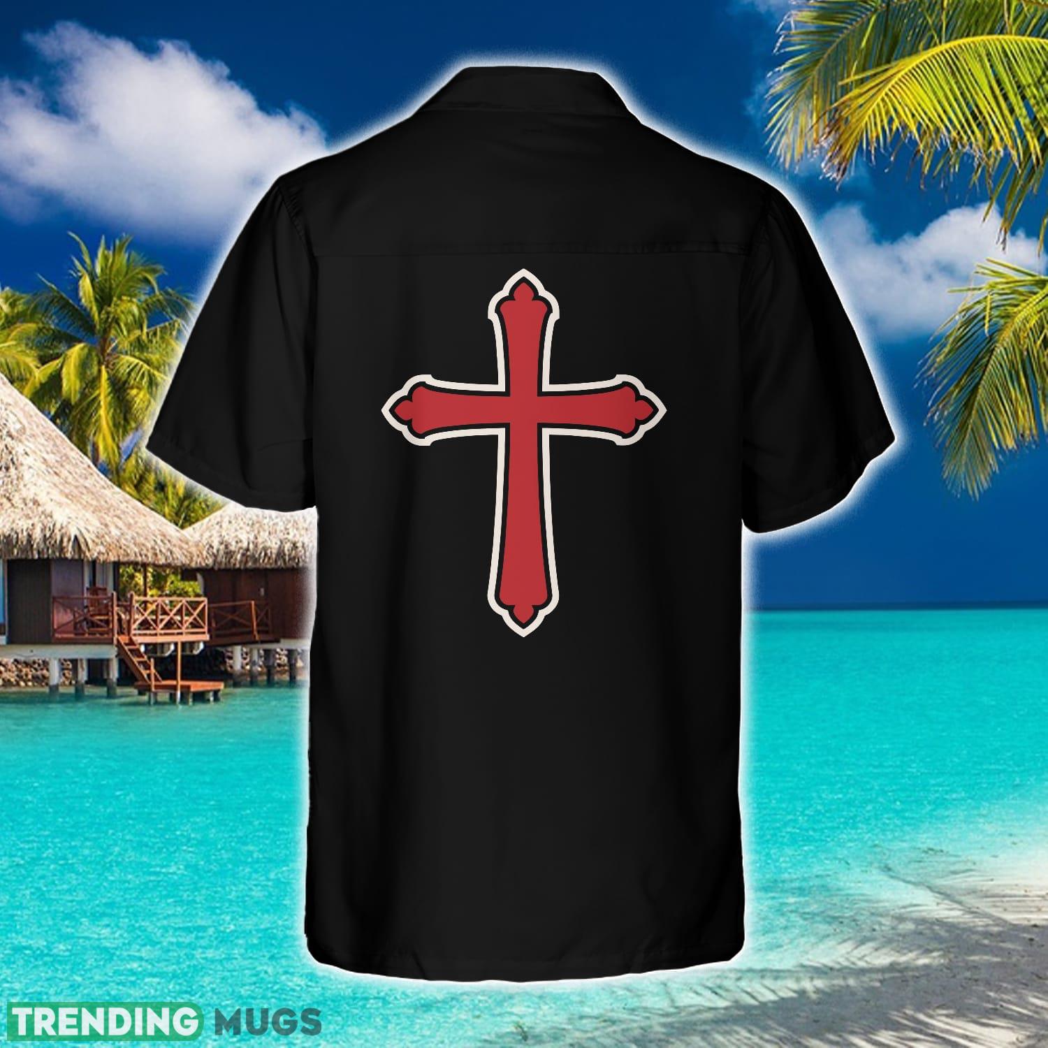 Cross With Styled Heart Goth Hawaiian Shirt Aloha Summer For Men And Women Gift Hawaiian Shirt Cross With Styled Heart Goth Hawaiian Shirt Aloha Summer For Men And Women Gift Hawaiian Shirt