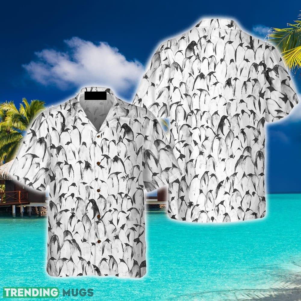 Crowd Penguin Seamless Pattern Penguin 3D Hawaiian Shirt Beach Summer For Men And Women Gift - Crowd Penguin Seamless Pattern Penguin Hawaiian Shirt, Cool Penguin Shirt For Men, Penguin Themed Gift Idea_1 Crowd Penguin Seamless Pattern Penguin 3D Hawaiian Shirt Beach Summer For Men And Women Gift - Crowd Penguin Seamless Pattern Penguin Hawaiian Shirt, Cool Penguin Shirt For Men, Penguin Themed Gift Idea_1