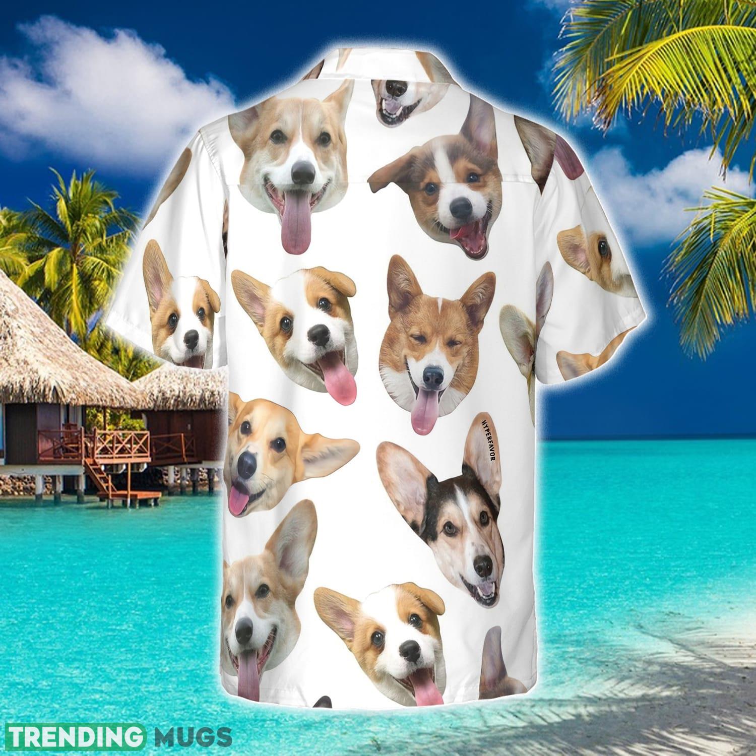 Cute Corgis' Smiling Faces Corgi Hawaiian Shirt Aloha Summer For Men And Women Gift Hawaiian Shirt Cute Corgis' Smiling Faces Corgi Hawaiian Shirt Aloha Summer For Men And Women Gift Hawaiian Shirt