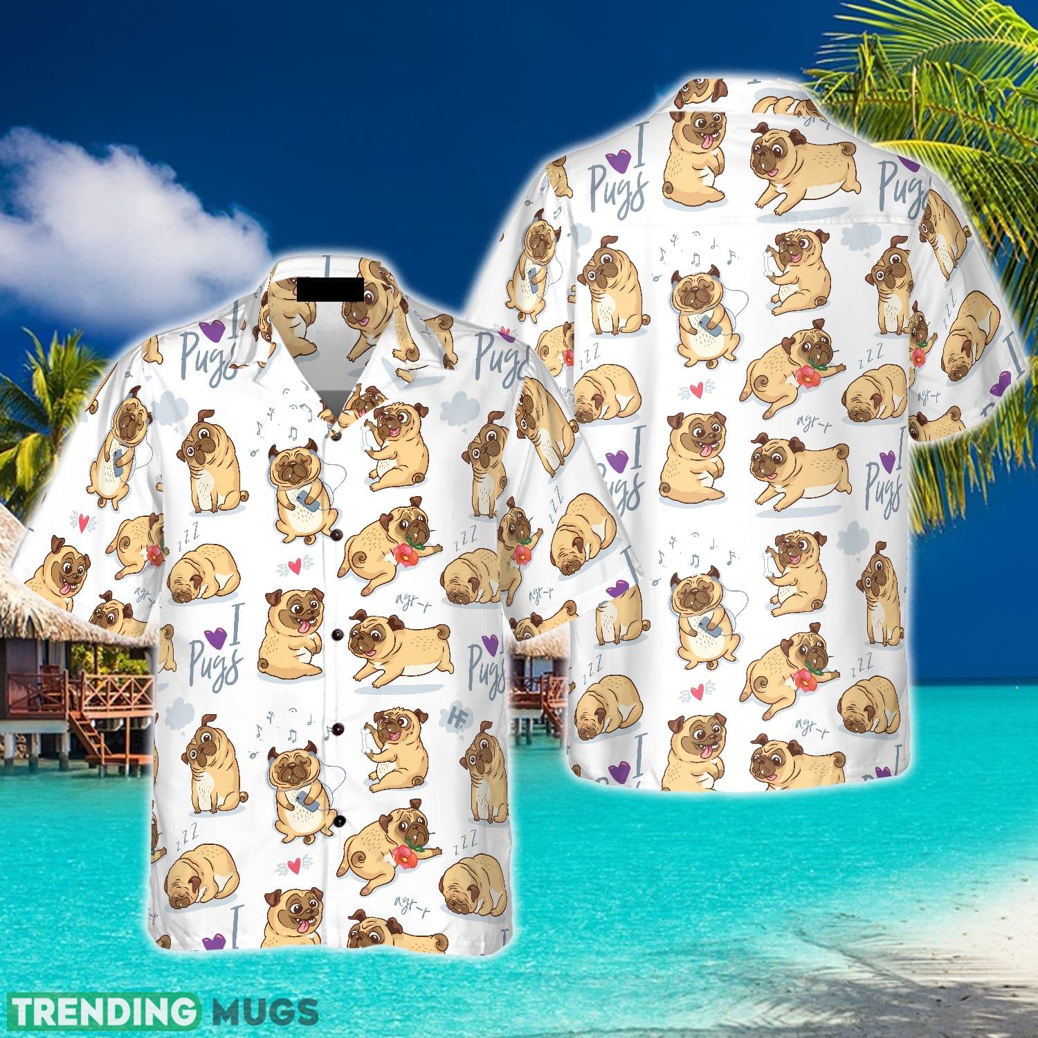 Cute Funny Pugs Shirt Aloha Summer For Men And Women Gift - Cute Funny Pugs Shirt For Men Hawaiian Shirt_1 Cute Funny Pugs Shirt Aloha Summer For Men And Women Gift - Cute Funny Pugs Shirt For Men Hawaiian Shirt_1