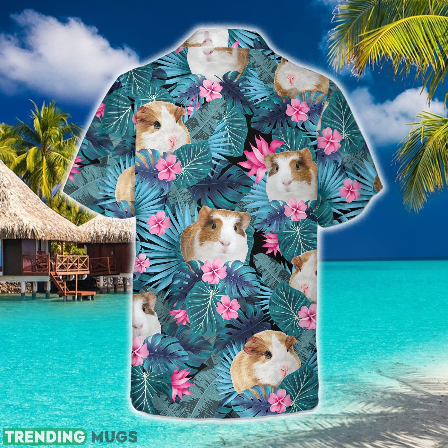 Cute Guinea Pig Tropical Pattern 3D Hawaiian Shirt Beach Summer For Men And Women Gift Hawaiian Shirt Cute Guinea Pig Tropical Pattern 3D Hawaiian Shirt Beach Summer For Men And Women Gift Hawaiian Shirt