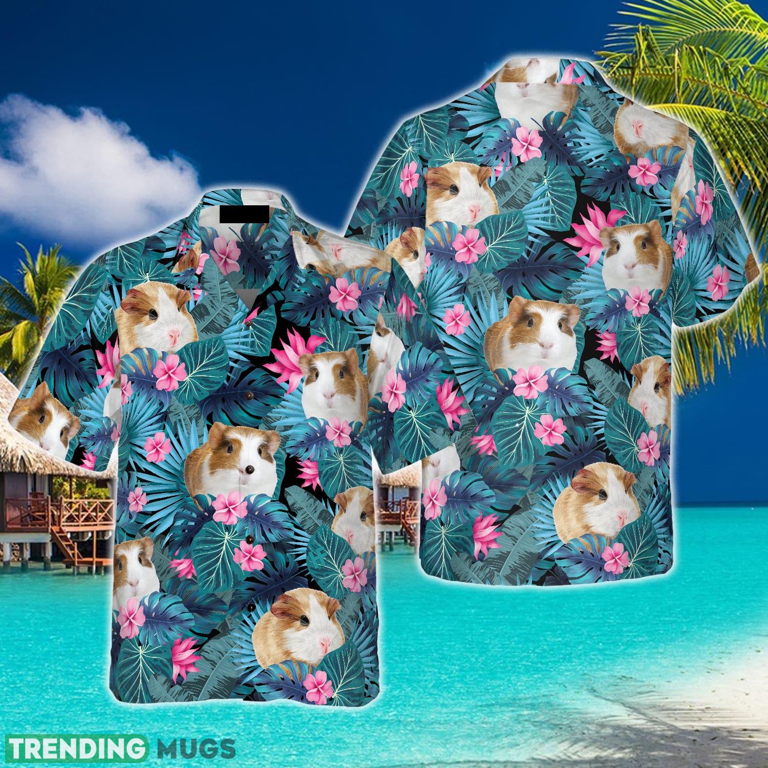 Cute Guinea Pig Tropical Pattern 3D Hawaiian Shirt Beach Summer For Men And Women Gift - Cute Guinea Pig Tropical Pattern Hawaiian Shirt_1 Cute Guinea Pig Tropical Pattern 3D Hawaiian Shirt Beach Summer For Men And Women Gift - Cute Guinea Pig Tropical Pattern Hawaiian Shirt_1