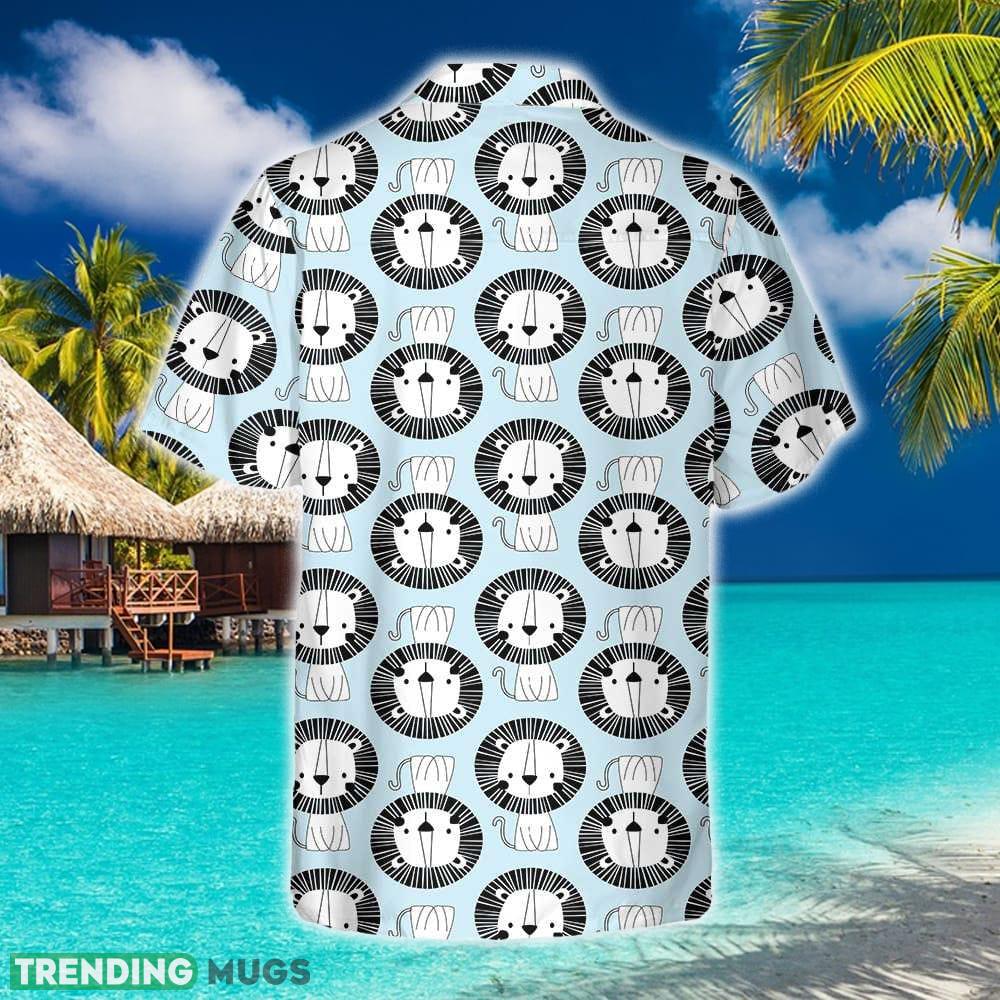 Cute Lion On Blue Hawaiian Shirt Summer Beach Gift For Men And Women Hawaiian Shirt Cute Lion On Blue Hawaiian Shirt Summer Beach Gift For Men And Women Hawaiian Shirt