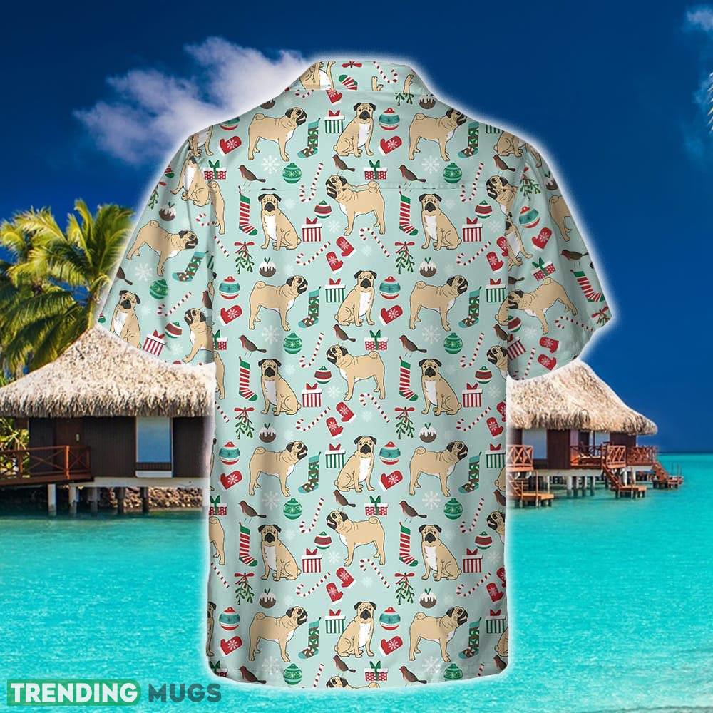 Cute Pug Xmas Holiday 3D Hawaiian Shirt Beach Summer For Men And Women Gift Hawaiian Shirt Cute Pug Xmas Holiday 3D Hawaiian Shirt Beach Summer For Men And Women Gift Hawaiian Shirt