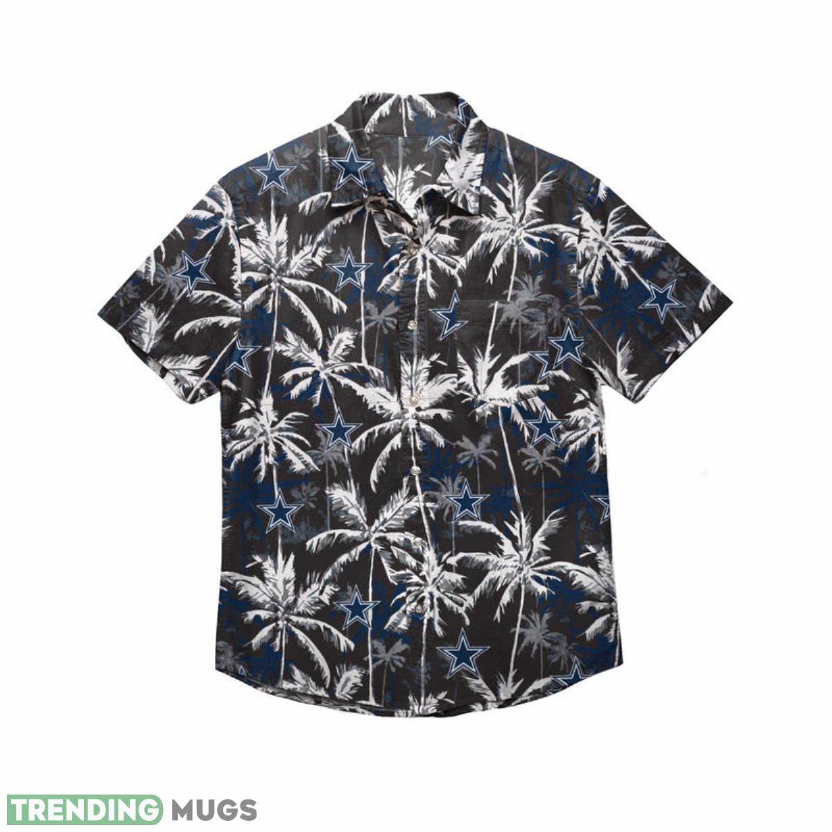 Dallas Cowboys NFL Black Floral Button Up Shirt Product Photo 1
