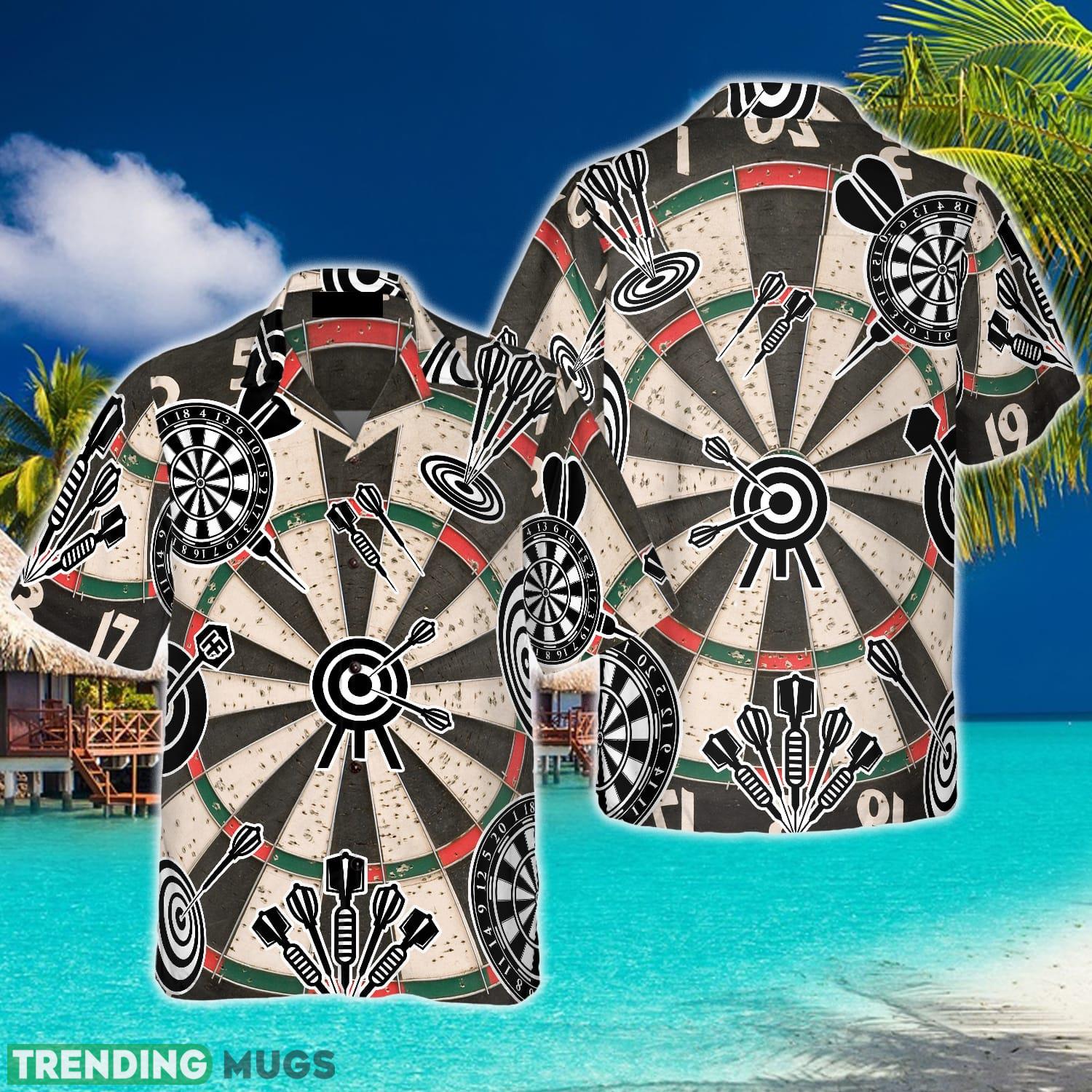 Darts Icon Game Pattern Hawaiian Shirt Summer Beach Gift For Men And Women - Darts Icon Game Pattern Hawaiian Shirt_1
