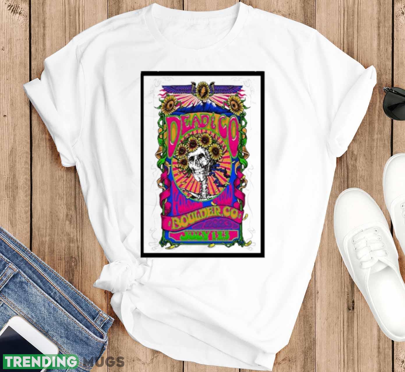 dead & Company Folsom Field Colorado Final Tour July 1st 2nd & 3rd 2023 Poster Shirt Light Shirt dead & Company Folsom Field Colorado Final Tour July 1st 2nd & 3rd 2023 Poster Shirt Light Shirt