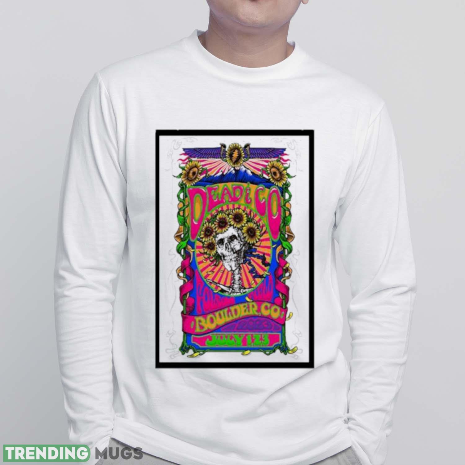 dead & Company Folsom Field Colorado Final Tour July 1st 2nd & 3rd 2023 Poster Shirt Light Shirt dead & Company Folsom Field Colorado Final Tour July 1st 2nd & 3rd 2023 Poster Shirt Light Shirt