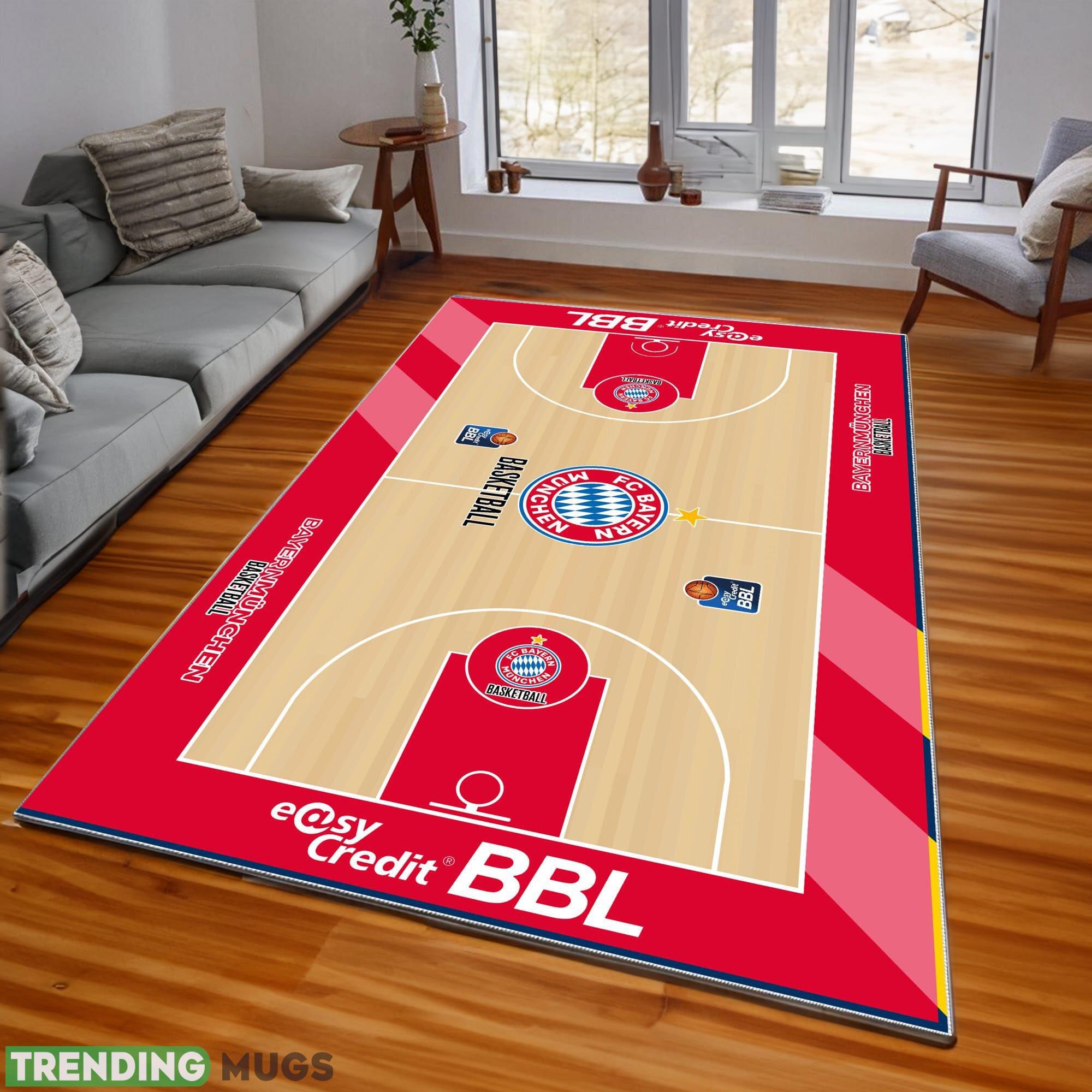 easyCredit Basketball Bundesliga FC Bayern Basketball Logo For Fans Area Rugs Indoor And Outdoor - easyCredit Basketball Bundesliga FC Bayern Basketball Rugs_1