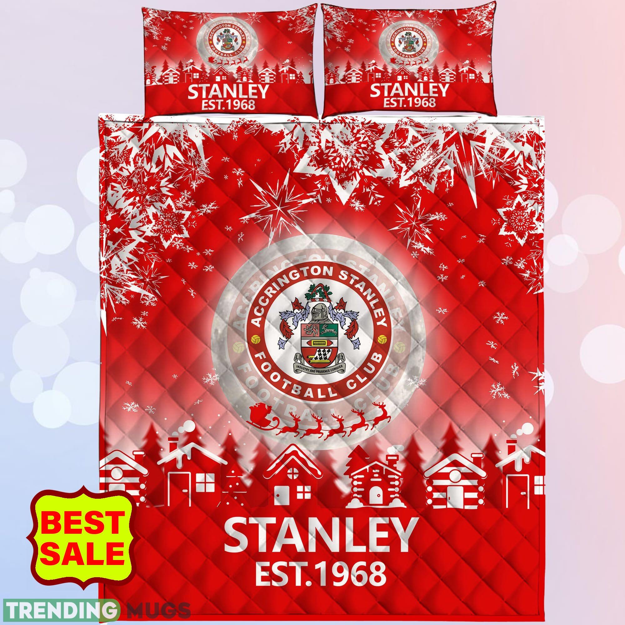 EFL Accrington Stanley Big Logo Christmas Quilt Sets Full Size King Queen Twin Quilt Set EFL Accrington Stanley Big Logo Christmas Quilt Sets Full Size King Queen Twin Quilt Set