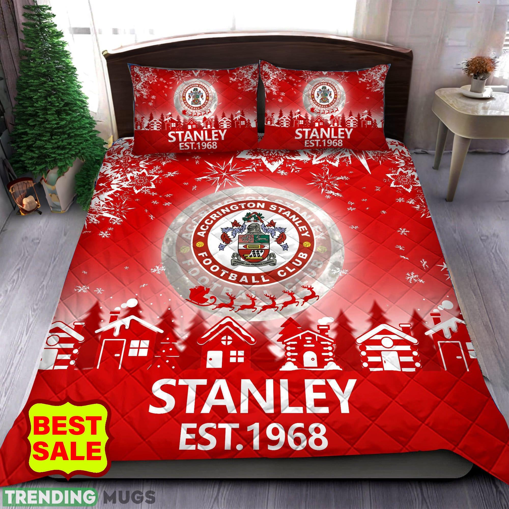 EFL Accrington Stanley Big Logo Christmas Quilt Sets Full Size King Queen Twin - EFL Accrington Stanley Quilt Set_1 EFL Accrington Stanley Big Logo Christmas Quilt Sets Full Size King Queen Twin - EFL Accrington Stanley Quilt Set_1