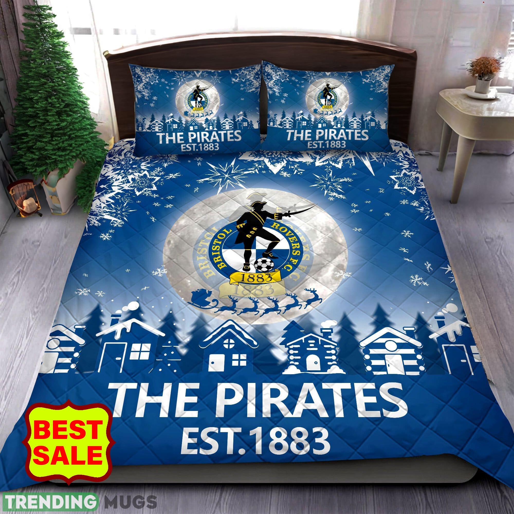 EFL Bristol Rovers Big Logo Christmas Quilt Sets Blue Full Size King Queen Twin - EFL Bristol Rovers Quilt Set_1 EFL Bristol Rovers Big Logo Christmas Quilt Sets Blue Full Size King Queen Twin - EFL Bristol Rovers Quilt Set_1