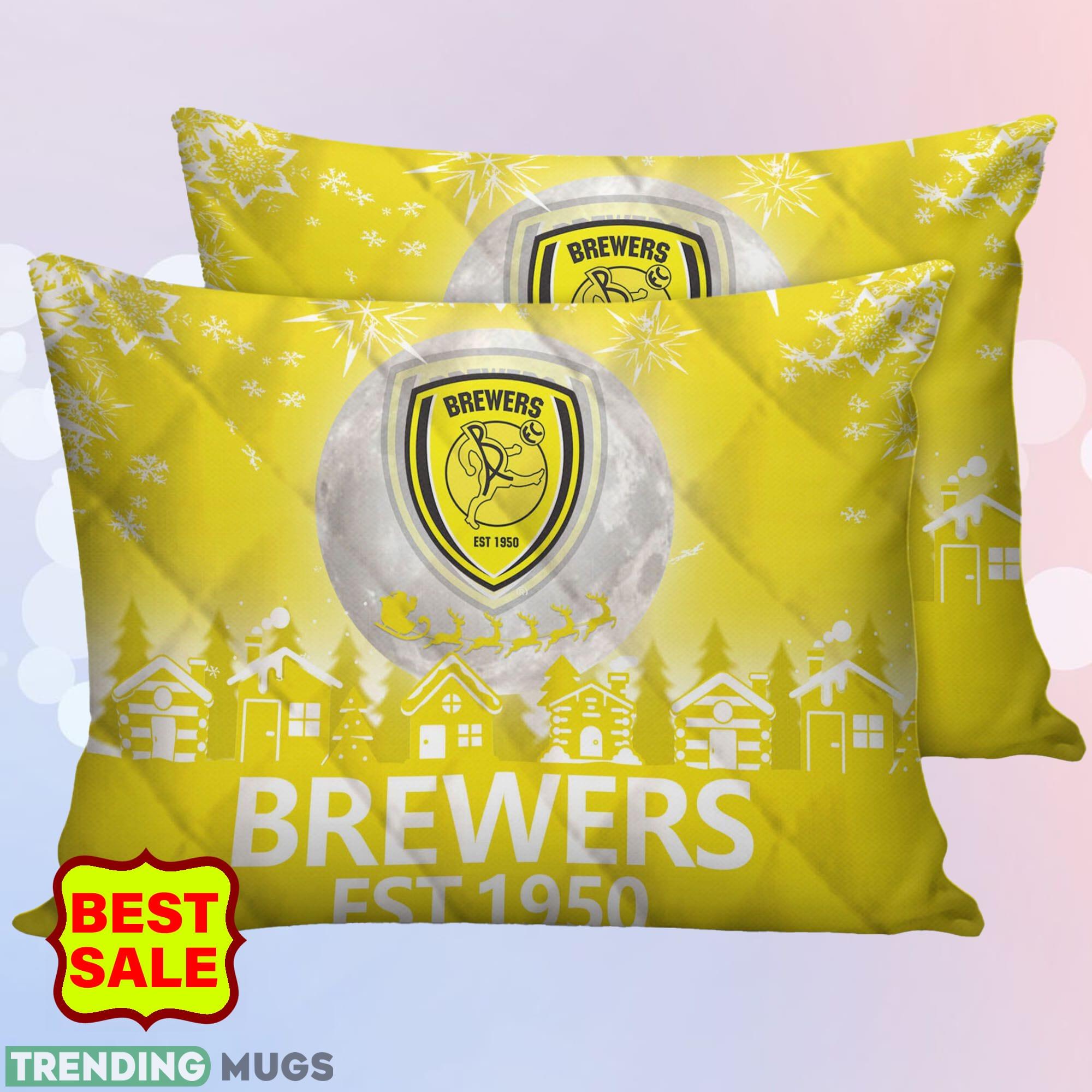 EFL Burton Albion FC Big Logo Christmas Quilt Sets Yellow Full Size King Queen Twin Quilt Set EFL Burton Albion FC Big Logo Christmas Quilt Sets Yellow Full Size King Queen Twin Quilt Set