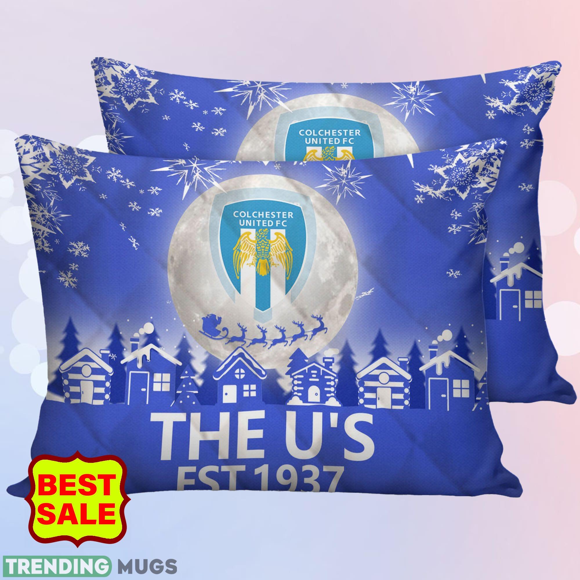 EFL Colchester United Big Logo Comfort Quilt Sets Blue Christmas King Queen Quilt Set EFL Colchester United Big Logo Comfort Quilt Sets Blue Christmas King Queen Quilt Set