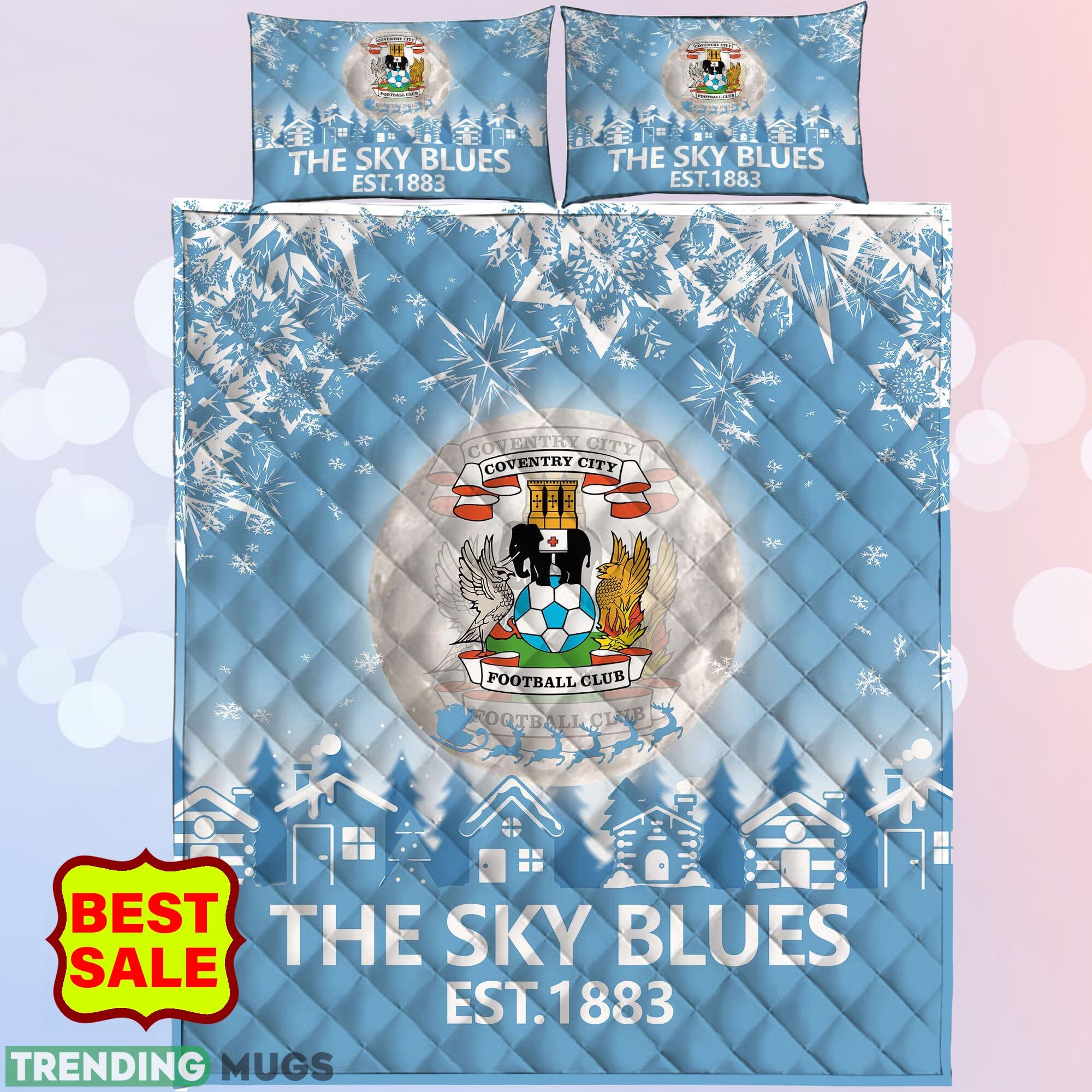 EFL Coventry City FC Big Logo Comfort Quilt Sets Christmas King Queen Quilt Set EFL Coventry City FC Big Logo Comfort Quilt Sets Christmas King Queen Quilt Set