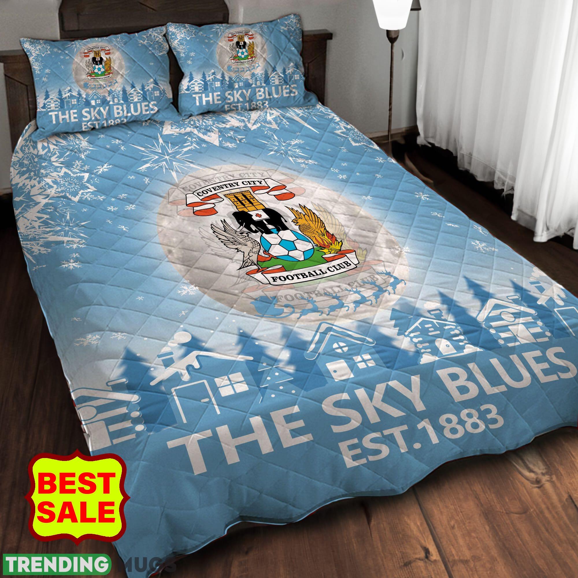 EFL Coventry City FC Big Logo Comfort Quilt Sets Christmas King Queen Quilt Set EFL Coventry City FC Big Logo Comfort Quilt Sets Christmas King Queen Quilt Set