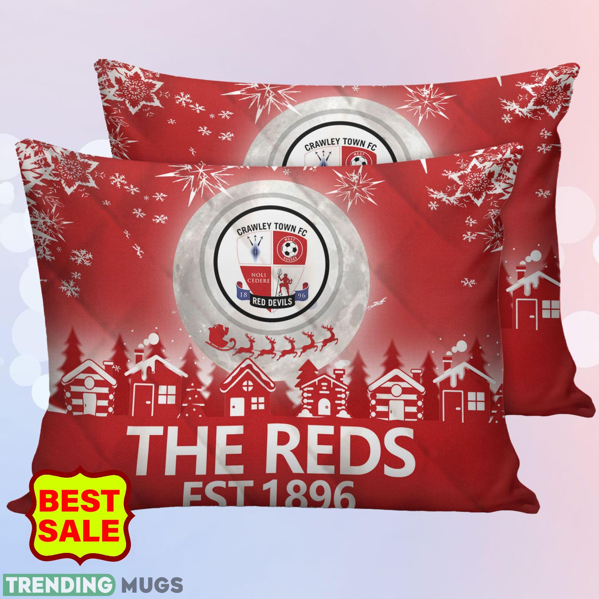 EFL Crawley Town Big Logo Comfort Quilt Sets Christmas King Queen Quilt Set EFL Crawley Town Big Logo Comfort Quilt Sets Christmas King Queen Quilt Set