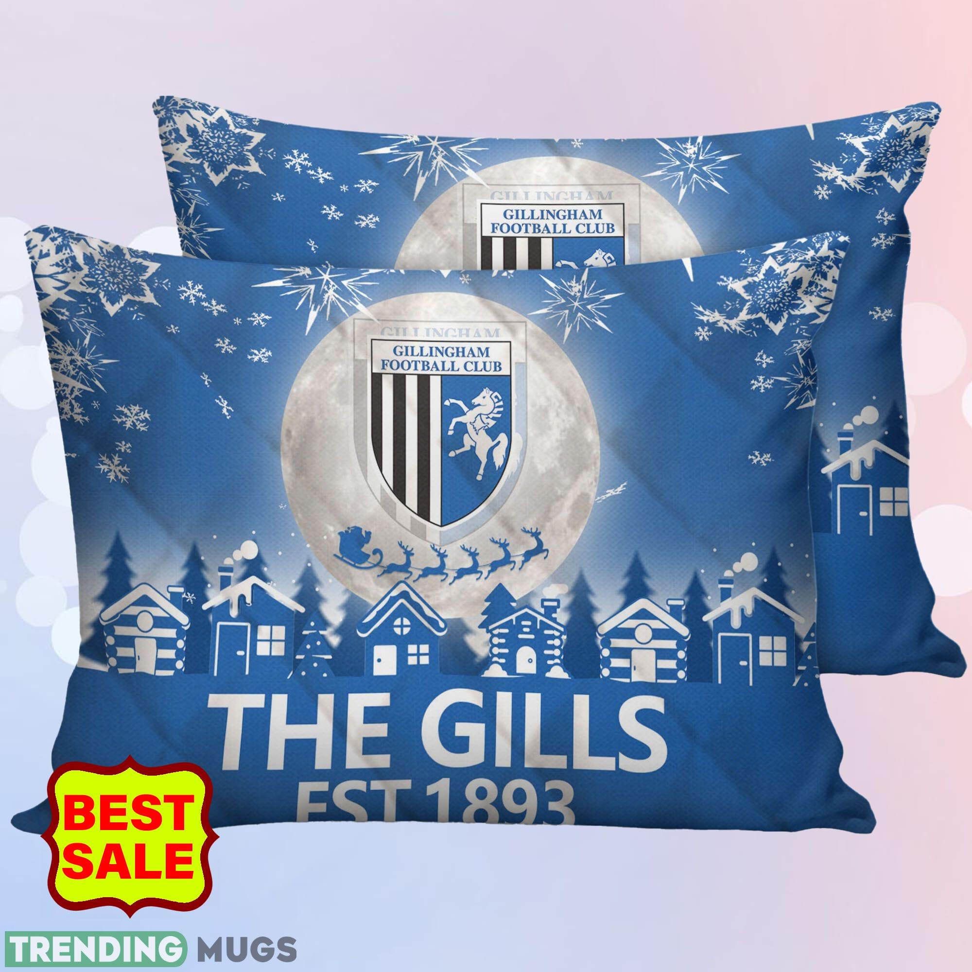 EFL Gillingham Big Logo Comfort Quilt Sets Blue Christmas King Queen Quilt Set EFL Gillingham Big Logo Comfort Quilt Sets Blue Christmas King Queen Quilt Set