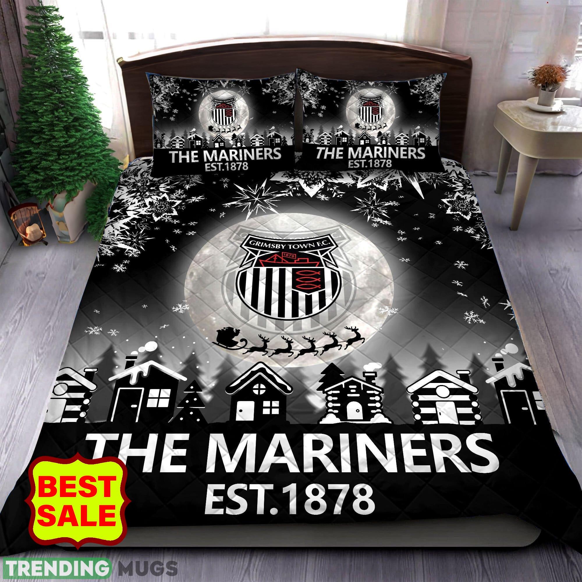 EFL Grimsby Town Big Logo Comfort Quilt Sets Christmas King Queen - EFL Grimsby Town Quilt Set_1 EFL Grimsby Town Big Logo Comfort Quilt Sets Christmas King Queen - EFL Grimsby Town Quilt Set_1
