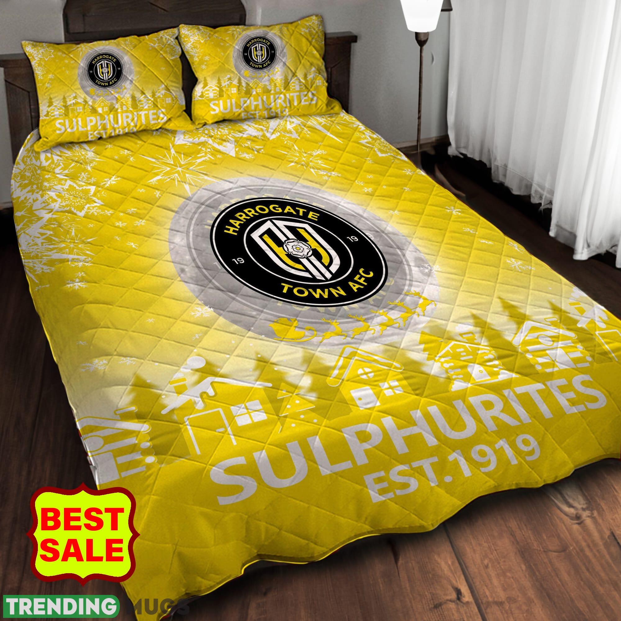 EFL Harrogate Town AFC Fans Comfort Quilt Sets Yellow Full Size King Queen Quilt Set EFL Harrogate Town AFC Fans Comfort Quilt Sets Yellow Full Size King Queen Quilt Set