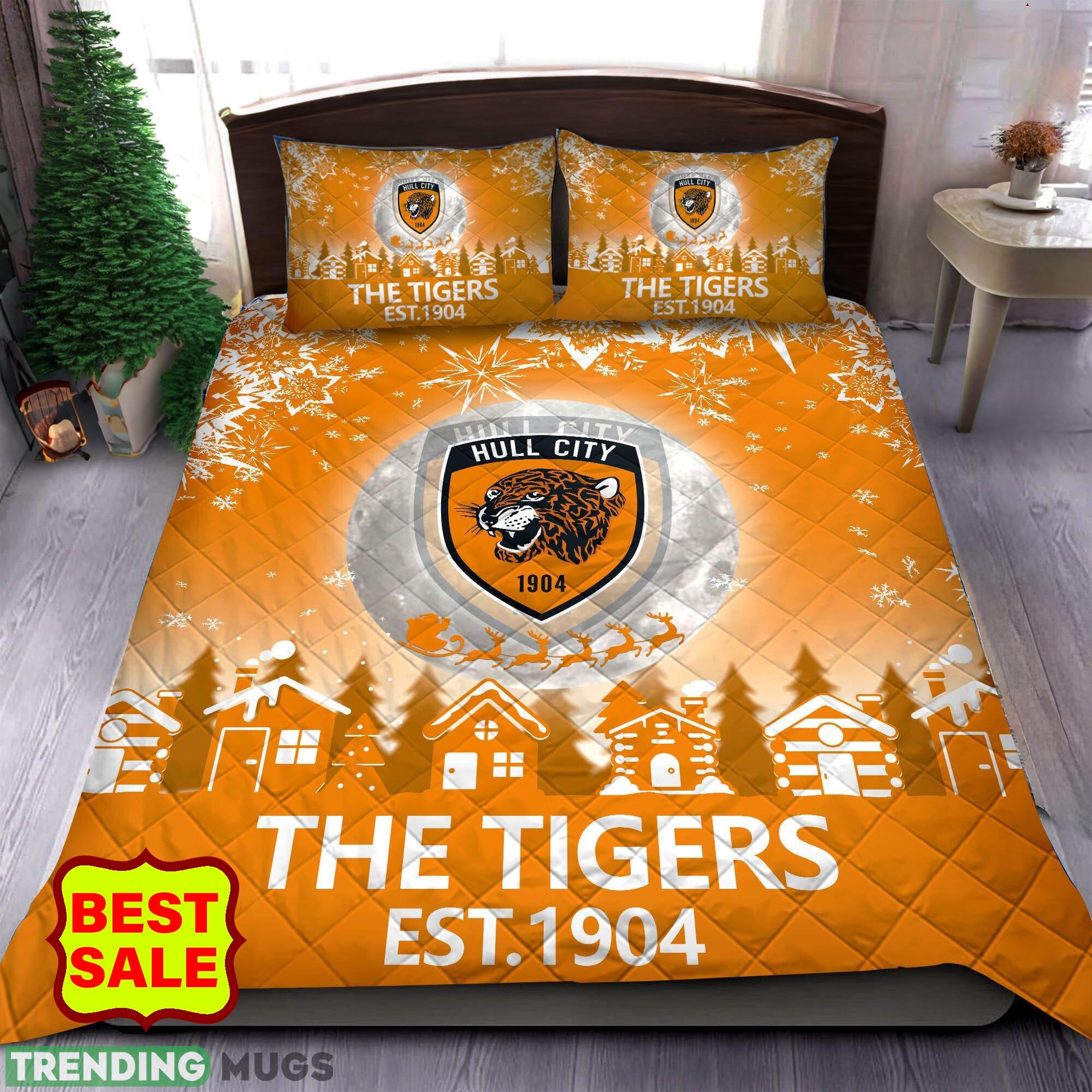 EFL Hull City Big Logo Christmas Quilt Sets Comfort Full Size King Queen Twin - EFL Hull City Quilt Set_1 EFL Hull City Big Logo Christmas Quilt Sets Comfort Full Size King Queen Twin - EFL Hull City Quilt Set_1