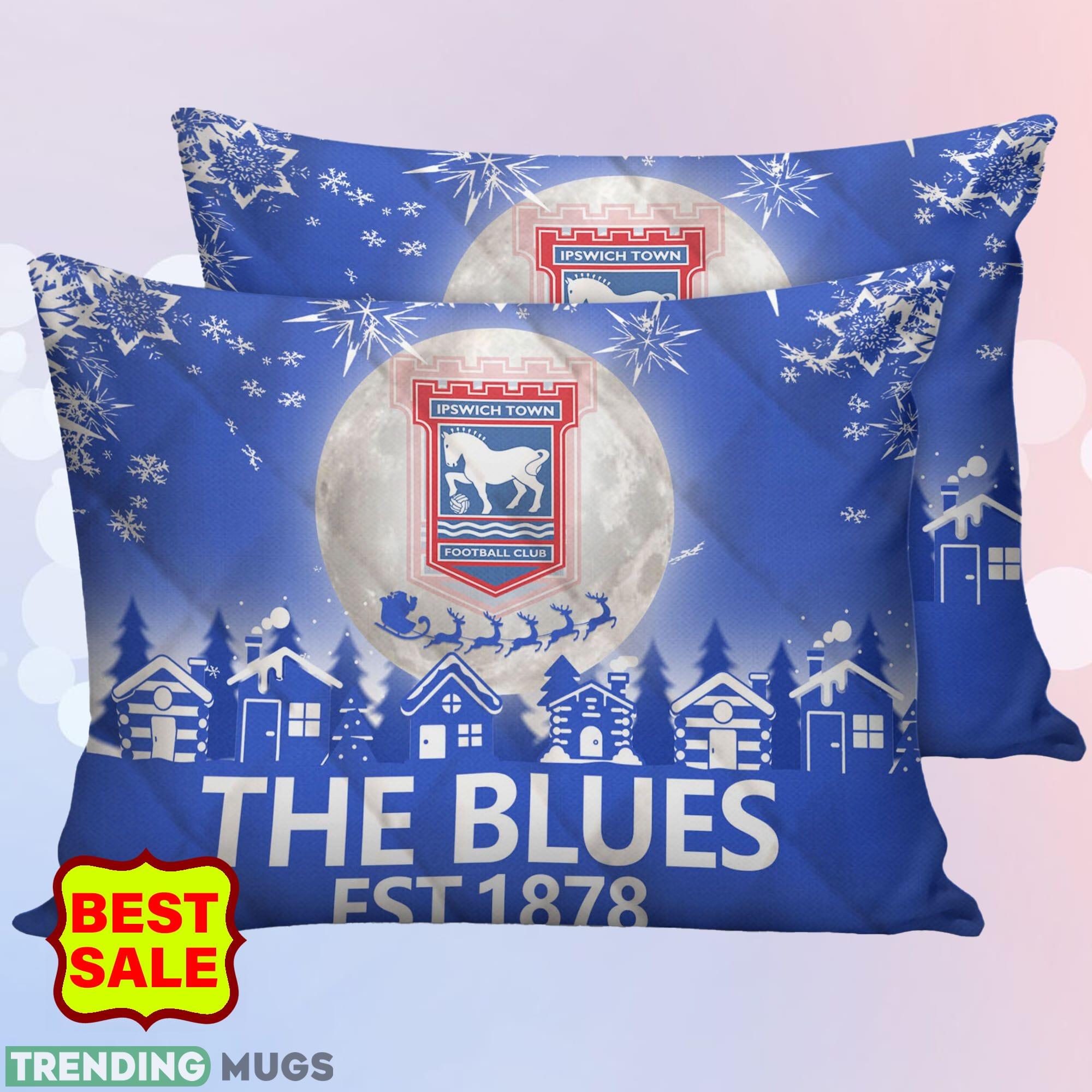 EFL Ipswich Town FC Big Logo Christmas Quilt Sets Blue Comfort Full Size King Queen Twin Quilt Set EFL Ipswich Town FC Big Logo Christmas Quilt Sets Blue Comfort Full Size King Queen Twin Quilt Set