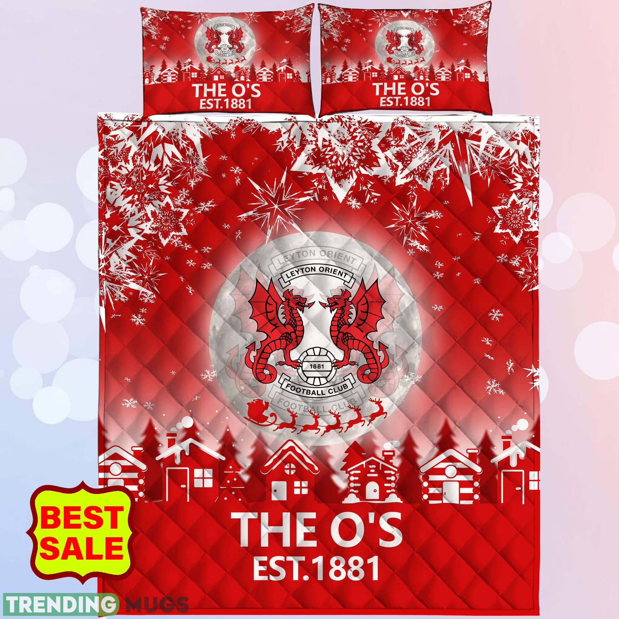 EFL Leyton Orient Big Logo Christmas Quilt Sets Comfort Full Size King Queen Twin Quilt Set EFL Leyton Orient Big Logo Christmas Quilt Sets Comfort Full Size King Queen Twin Quilt Set