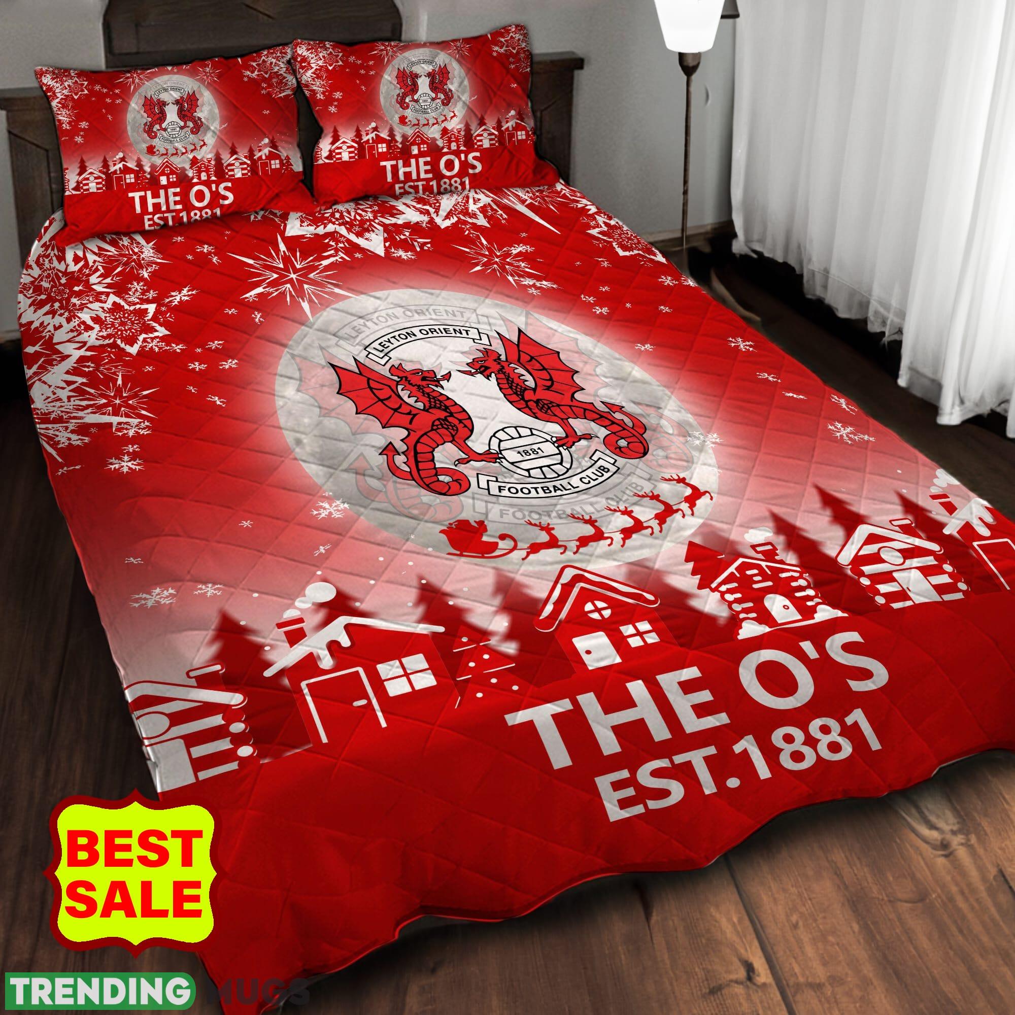 EFL Leyton Orient Big Logo Christmas Quilt Sets Comfort Full Size King Queen Twin Quilt Set EFL Leyton Orient Big Logo Christmas Quilt Sets Comfort Full Size King Queen Twin Quilt Set