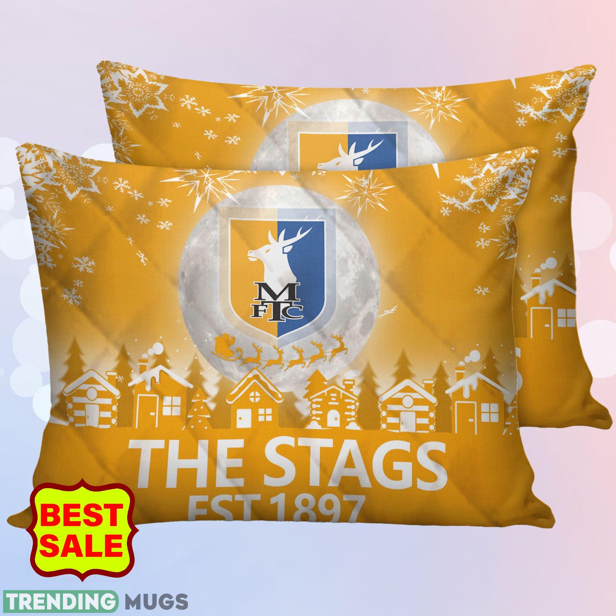 EFL Mansfield Town Big Logo Christmas Quilt Sets Comfort Full Size King Queen Twin Quilt Set EFL Mansfield Town Big Logo Christmas Quilt Sets Comfort Full Size King Queen Twin Quilt Set