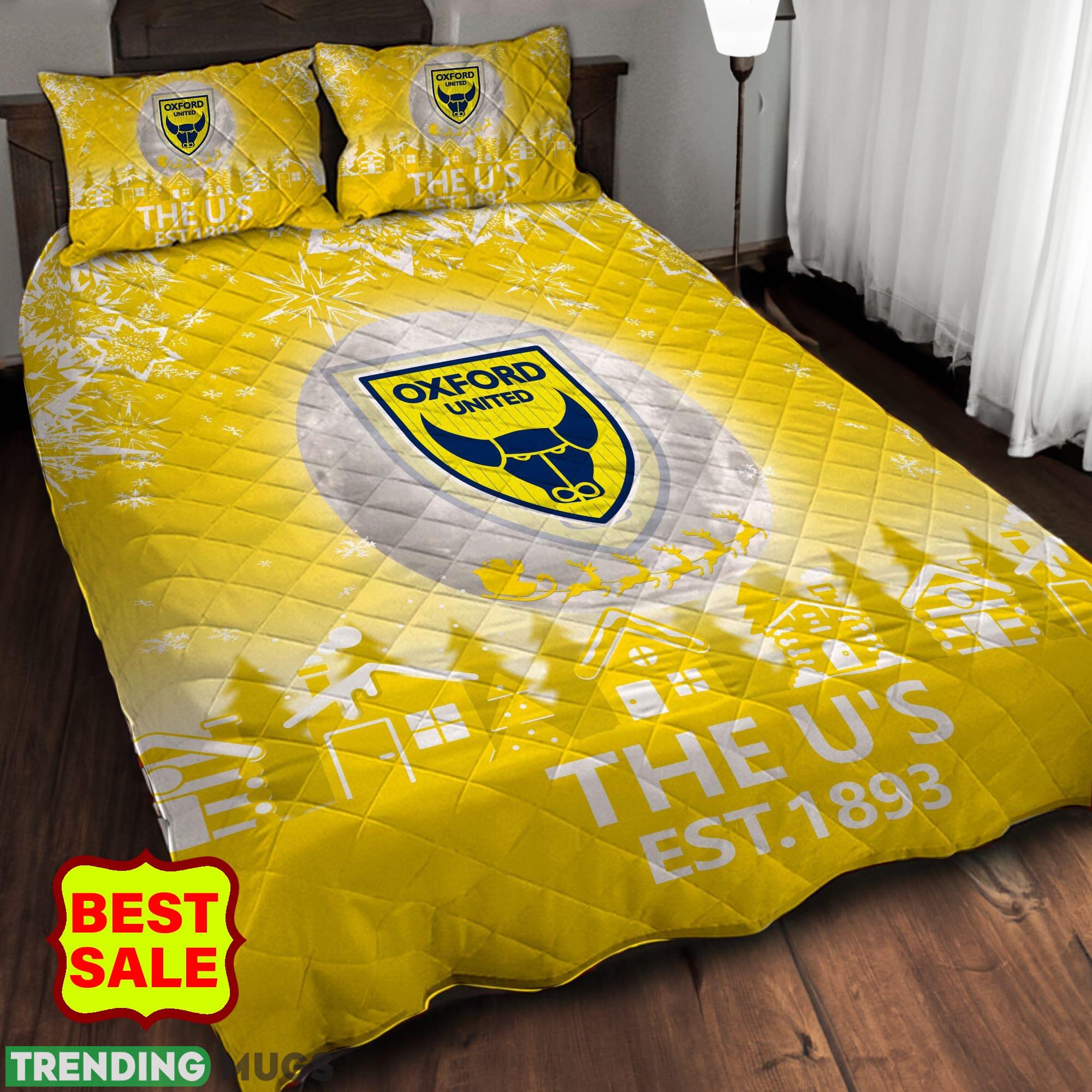 EFL Oxford United FC Fans Comfort Quilt Sets Yellow Full Size King Queen Quilt Set EFL Oxford United FC Fans Comfort Quilt Sets Yellow Full Size King Queen Quilt Set