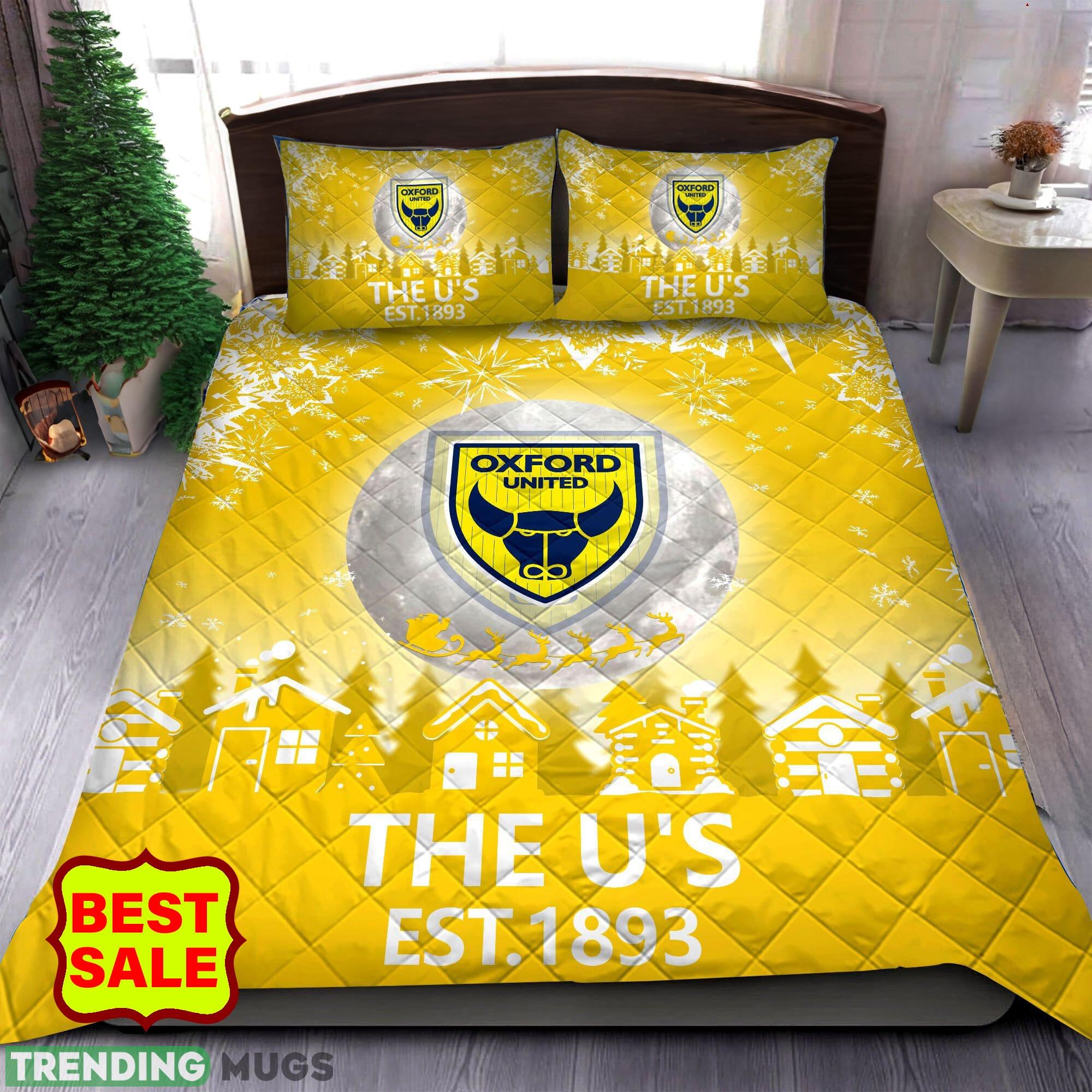 EFL Oxford United FC Fans Comfort Quilt Sets Yellow Full Size King Queen - EFL Oxford United FC Quilt Set_1 EFL Oxford United FC Fans Comfort Quilt Sets Yellow Full Size King Queen - EFL Oxford United FC Quilt Set_1