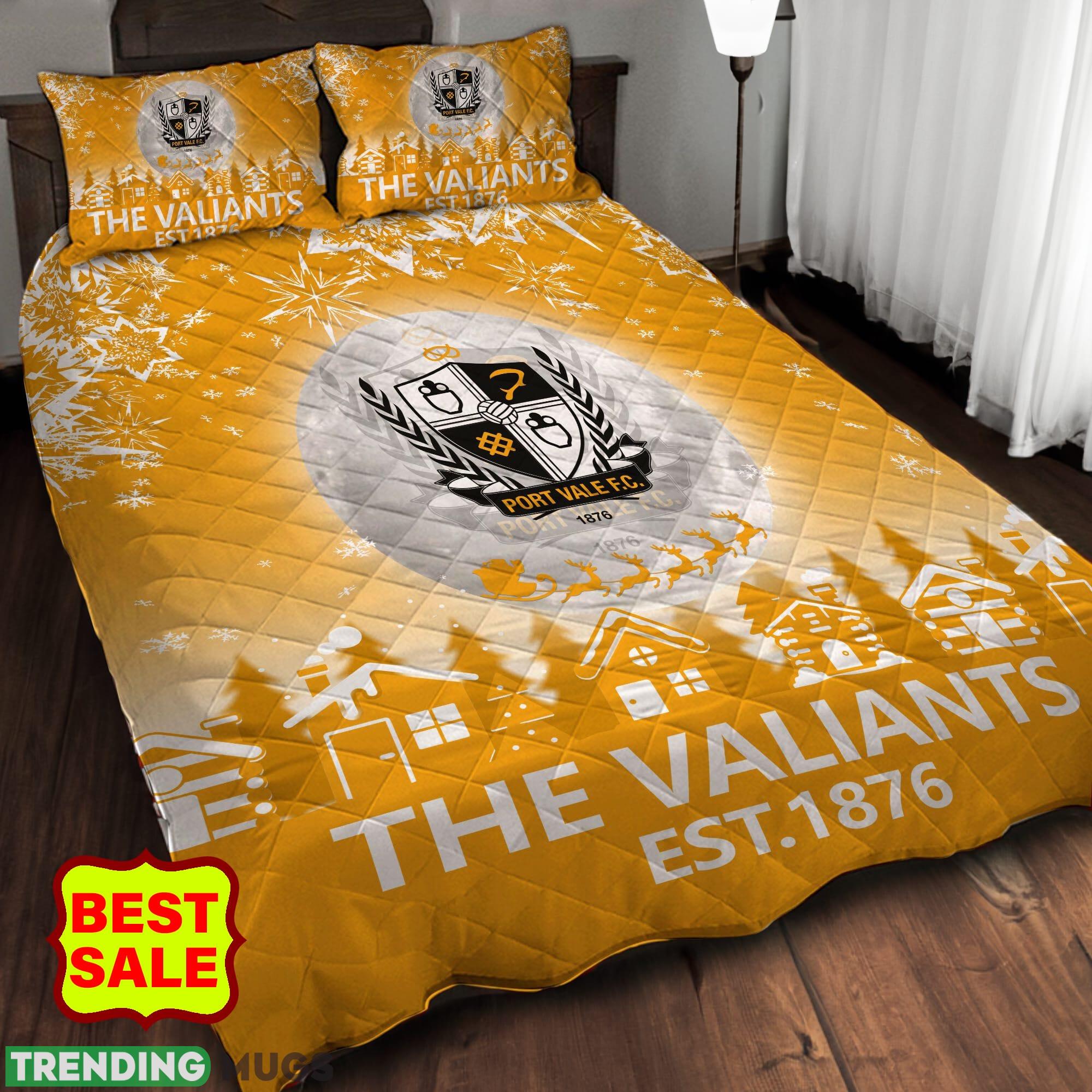 EFL Port Vale Big Logo Christmas Quilt Sets Comfort Full Size King Queen Twin Quilt Set EFL Port Vale Big Logo Christmas Quilt Sets Comfort Full Size King Queen Twin Quilt Set