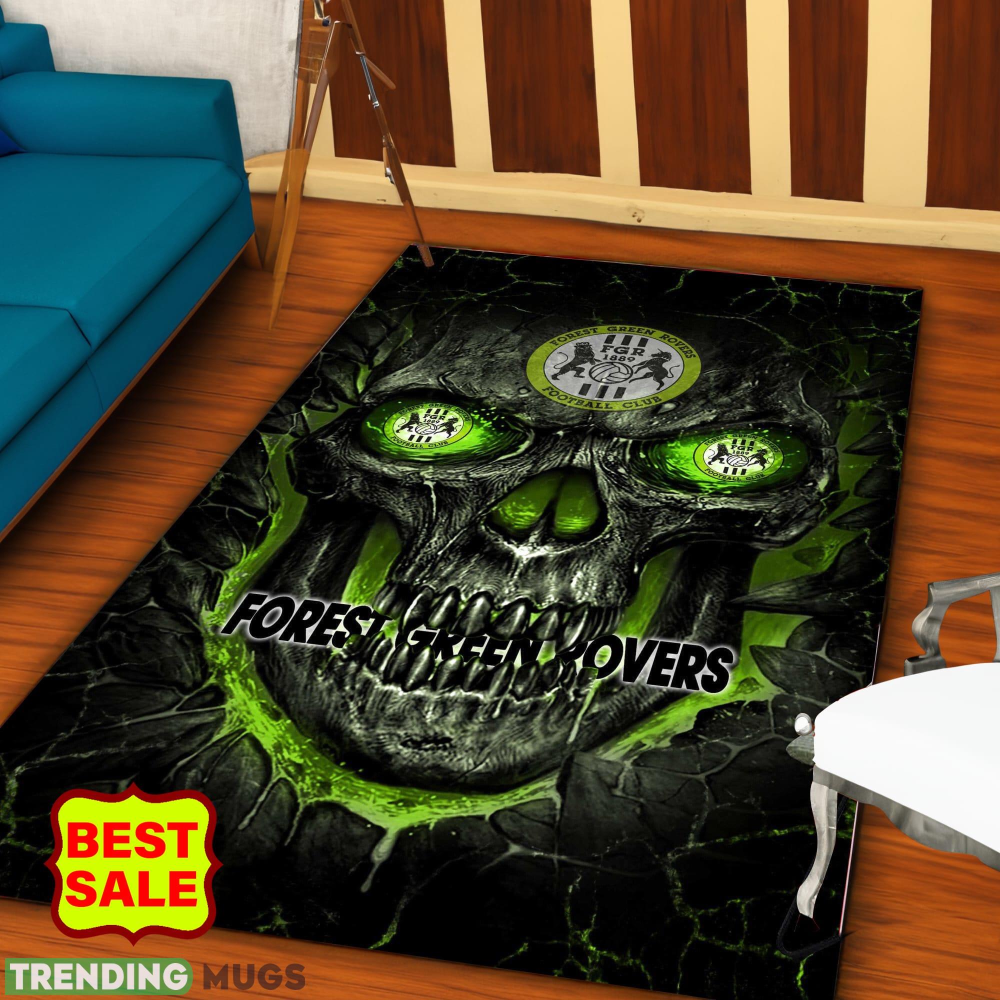 EFL Skull Forest Green Rovers Logo For Fans Area Rugs Living Room Indoor And Outdoor - EFL Skull Forest Green Rovers Rugs_1 EFL Skull Forest Green Rovers Logo For Fans Area Rugs Living Room Indoor And Outdoor - EFL Skull Forest Green Rovers Rugs_1