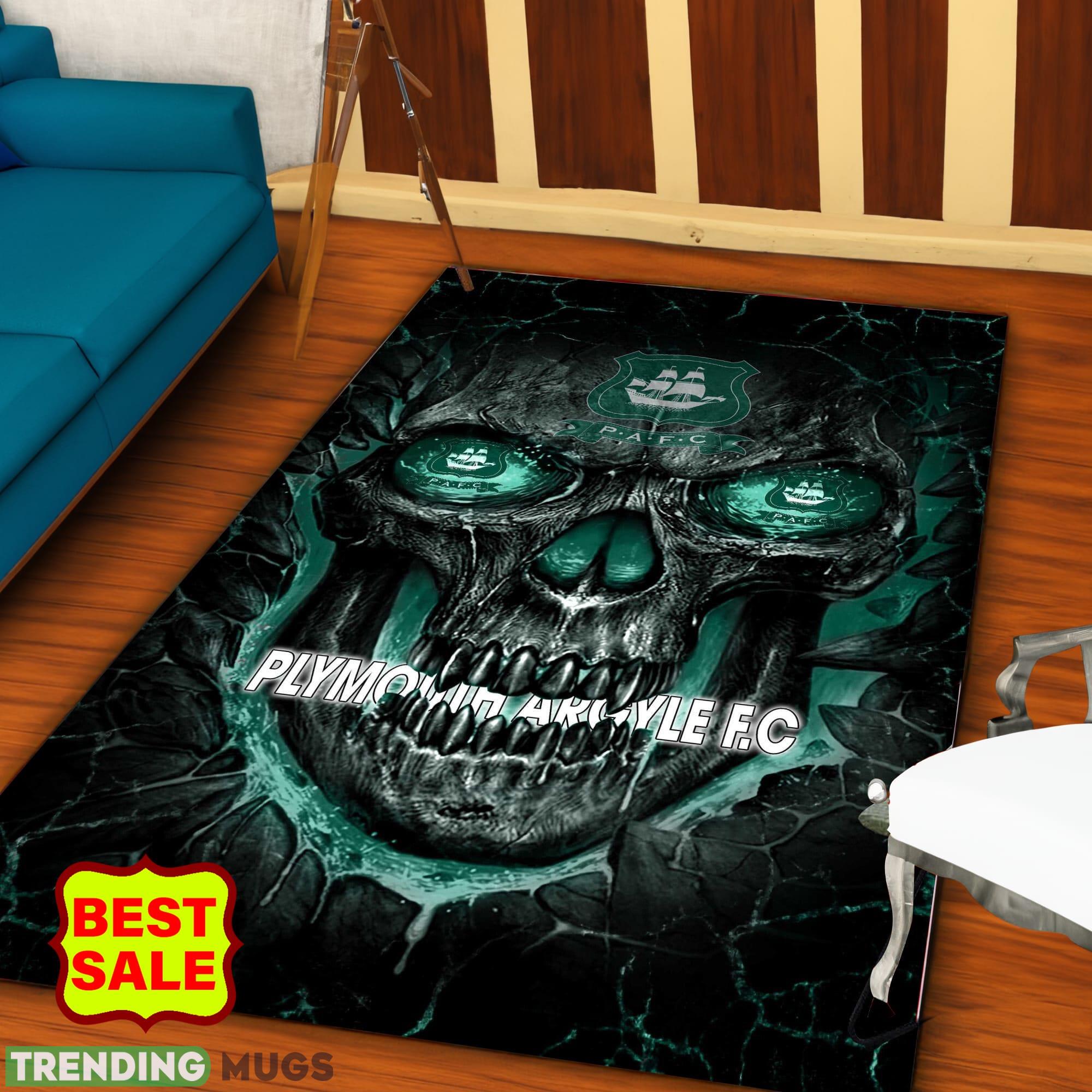 EFL Skull Plymouth Argyle F.C Logo For Fans Area Rugs Living Room Indoor And Outdoor - EFL Skull Plymouth Argyle F.C Rugs_1 EFL Skull Plymouth Argyle F.C Logo For Fans Area Rugs Living Room Indoor And Outdoor - EFL Skull Plymouth Argyle F.C Rugs_1