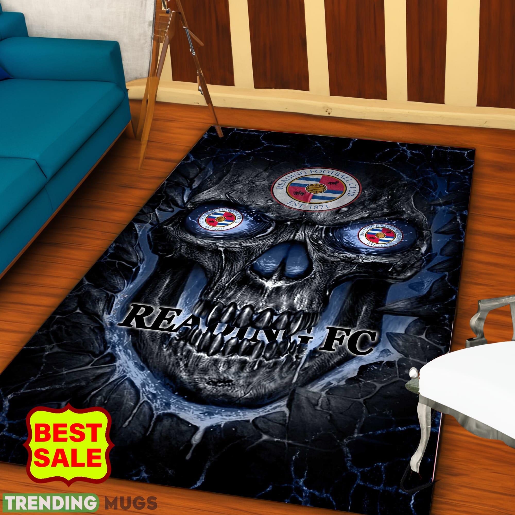 EFL Skull Reading F.C Logo For Fans Area Rugs Living Room Indoor And Outdoor - EFL Skull Reading F.C Rugs_1 EFL Skull Reading F.C Logo For Fans Area Rugs Living Room Indoor And Outdoor - EFL Skull Reading F.C Rugs_1