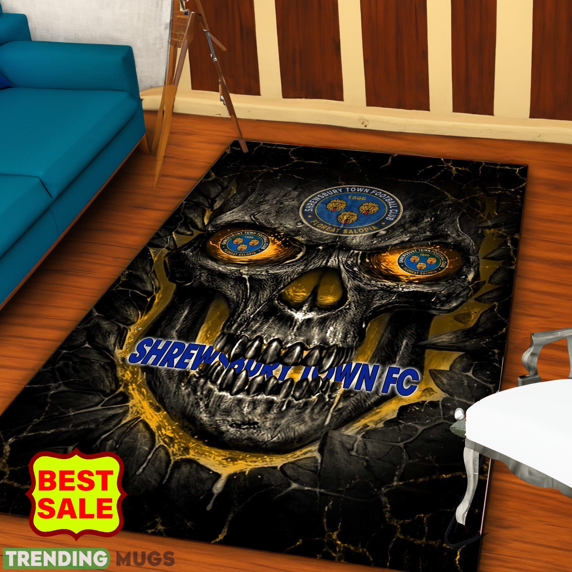 EFL Skull Shrewsbury Town Logo For Fans Area Rugs Living Room Indoor And Outdoor - EFL Skull Shrewsbury Town Rugs_1 EFL Skull Shrewsbury Town Logo For Fans Area Rugs Living Room Indoor And Outdoor - EFL Skull Shrewsbury Town Rugs_1