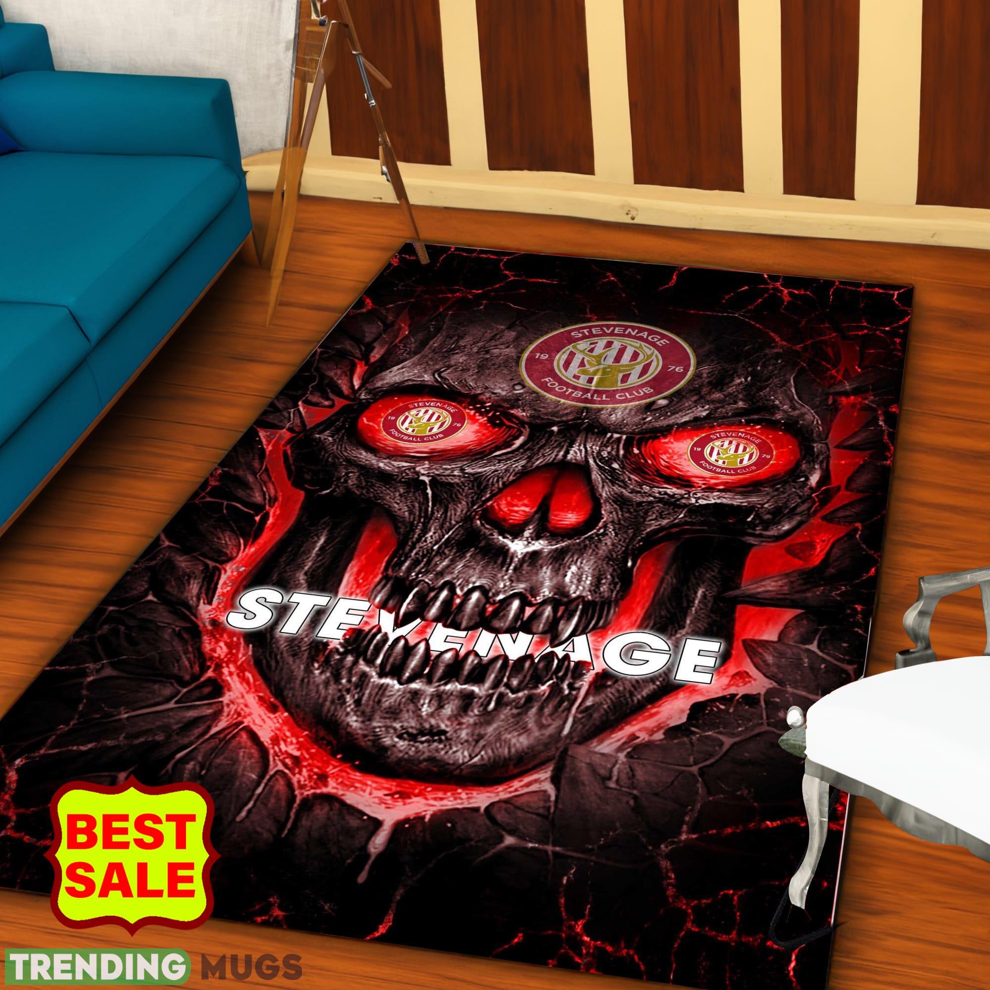 EFL Skull Stevenage Football Club Logo For Fans Area Rugs Living Room Indoor And Outdoor - EFL Skull Stevenage Football Club Rugs_1 EFL Skull Stevenage Football Club Logo For Fans Area Rugs Living Room Indoor And Outdoor - EFL Skull Stevenage Football Club Rugs_1