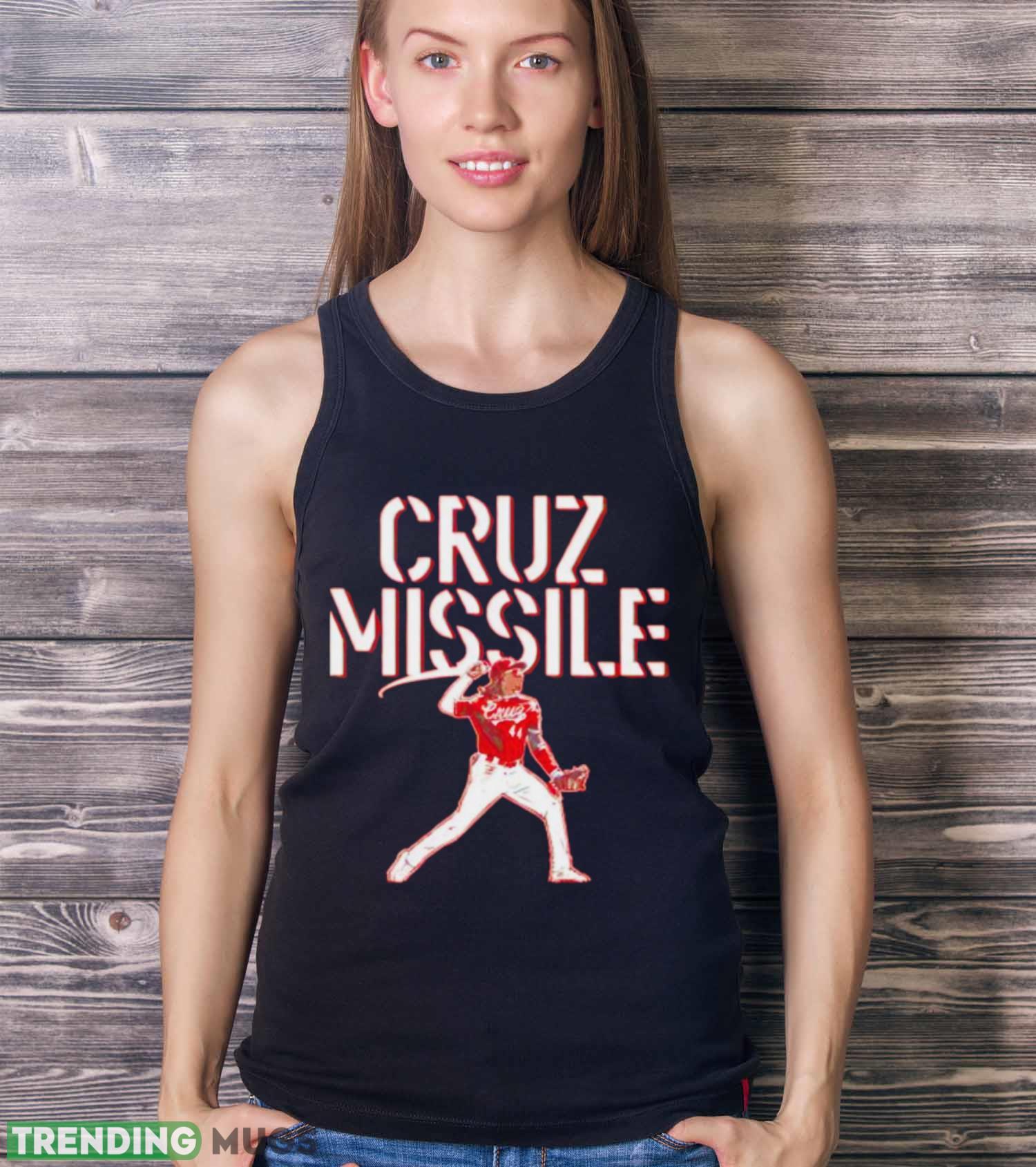 Elly De La Cruz Cincinnati Reds Cruz Missile shirt Dark Shirt Elly De La Cruz Cincinnati Reds Cruz Missile shirt Dark Shirt