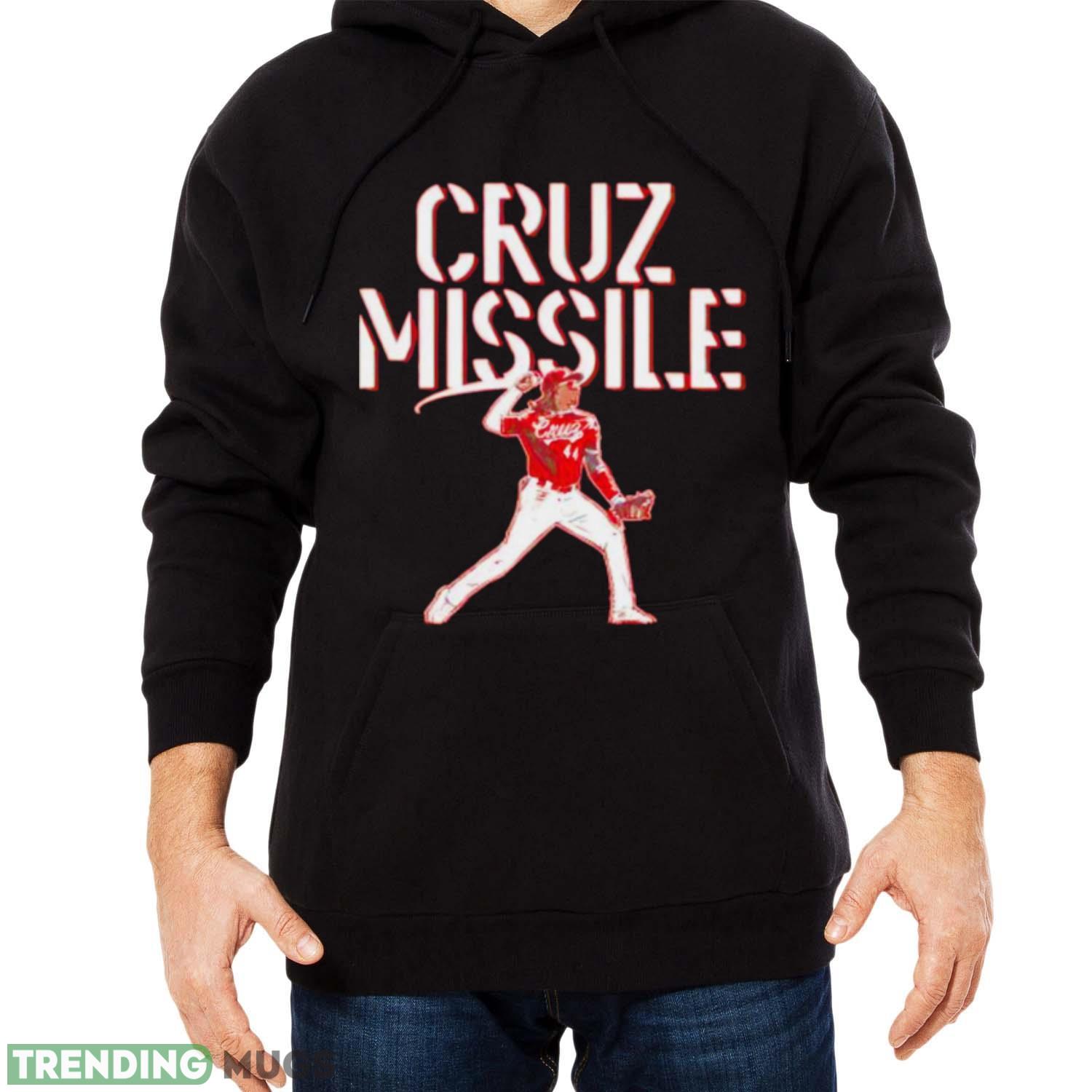 Elly De La Cruz Cincinnati Reds Cruz Missile shirt Dark Shirt Elly De La Cruz Cincinnati Reds Cruz Missile shirt Dark Shirt