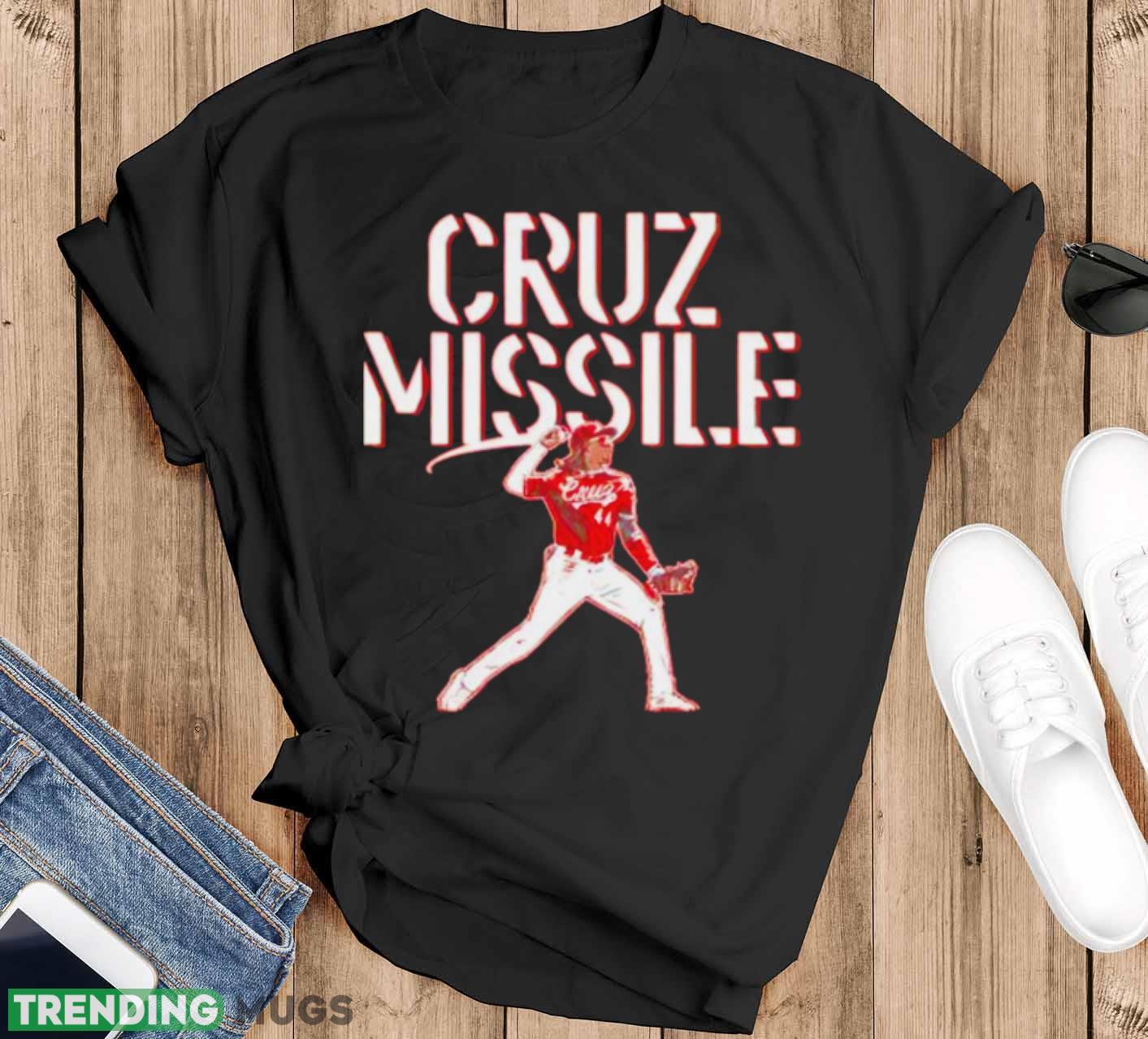 Elly De La Cruz Cincinnati Reds Cruz Missile shirt - Black T-Shirt Elly De La Cruz Cincinnati Reds Cruz Missile shirt - Black T-Shirt