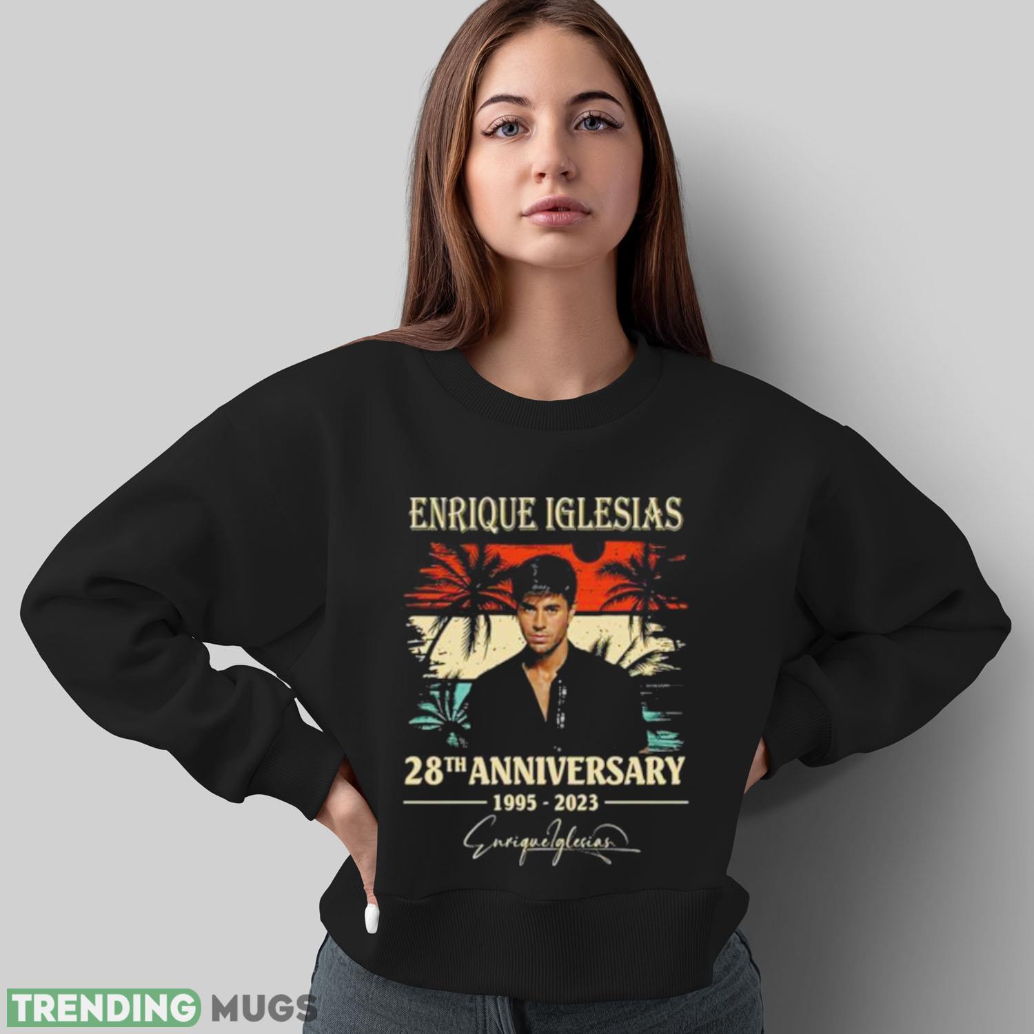 Enrique Iglesias 28th anniversary 1995 2023 signature vintage shirt Dark Shirt Enrique Iglesias 28th anniversary 1995 2023 signature vintage shirt Dark Shirt