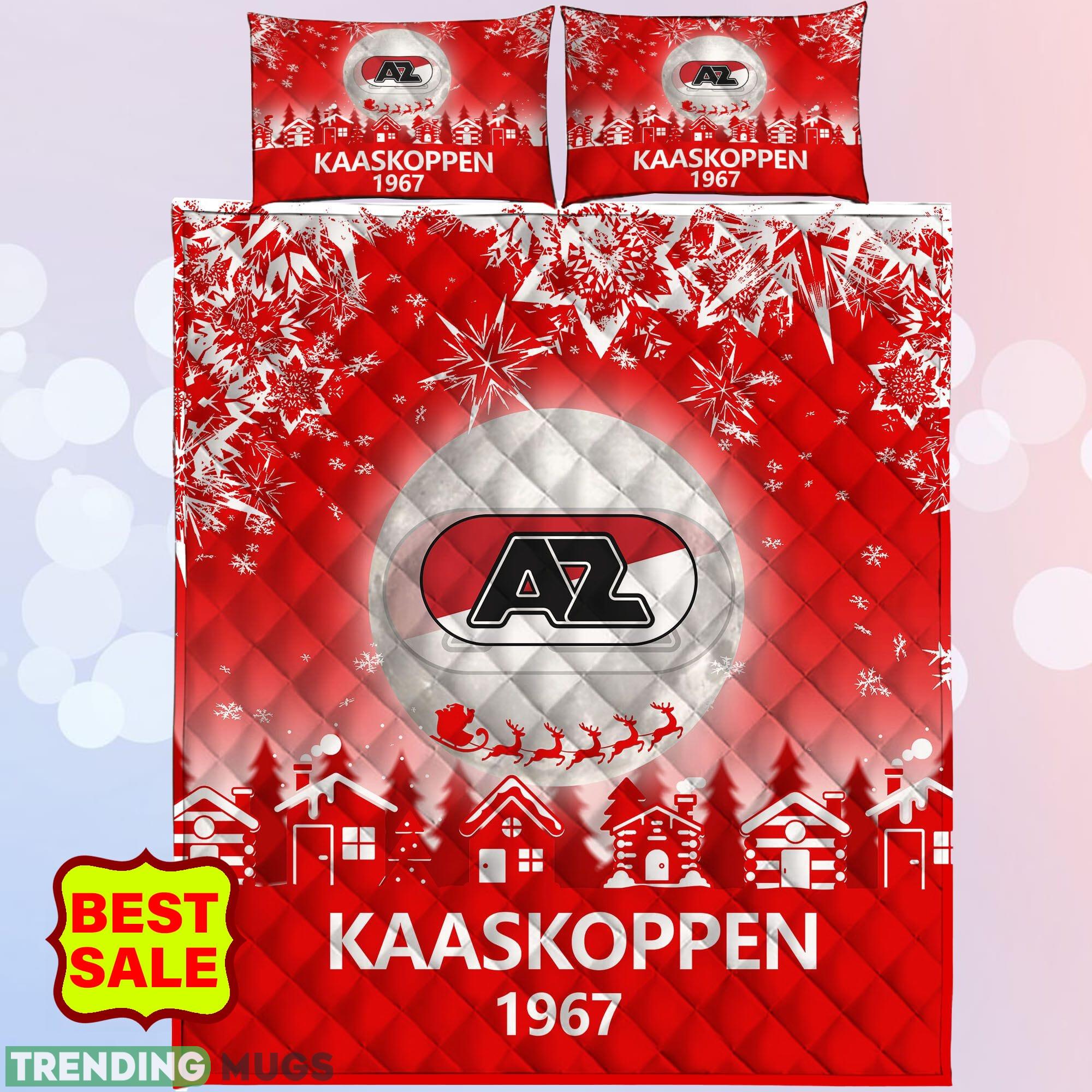Eredivisie AZ Alkmaar Big Logo Christmas Red Quilt Sets Comfort Full Size King Queen Twin Quilt Set Eredivisie AZ Alkmaar Big Logo Christmas Red Quilt Sets Comfort Full Size King Queen Twin Quilt Set