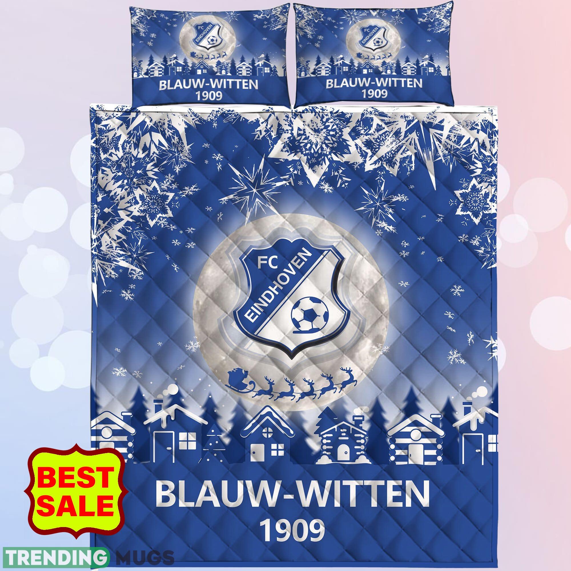 Eredivisie FC Eindhoven Big Logo Christmas Quilt Sets Blue Comfort Full Size King Queen Twin Quilt Set Eredivisie FC Eindhoven Big Logo Christmas Quilt Sets Blue Comfort Full Size King Queen Twin Quilt Set