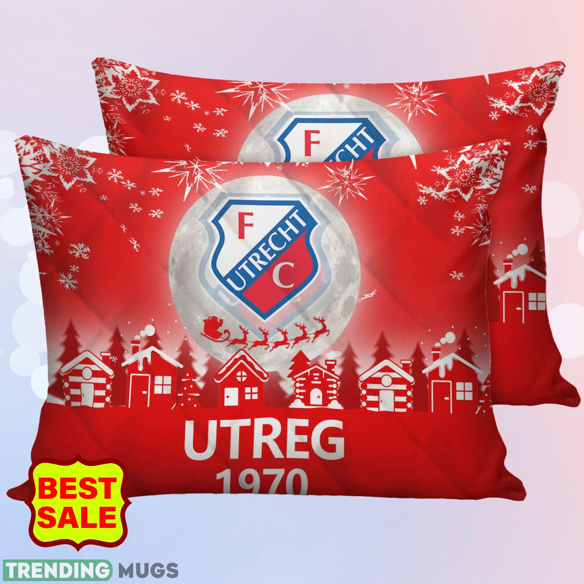 Eredivisie FC Utrecht Big Logo Christmas Red Quilt Sets Comfort Full Size King Queen Twin Quilt Set Eredivisie FC Utrecht Big Logo Christmas Red Quilt Sets Comfort Full Size King Queen Twin Quilt Set