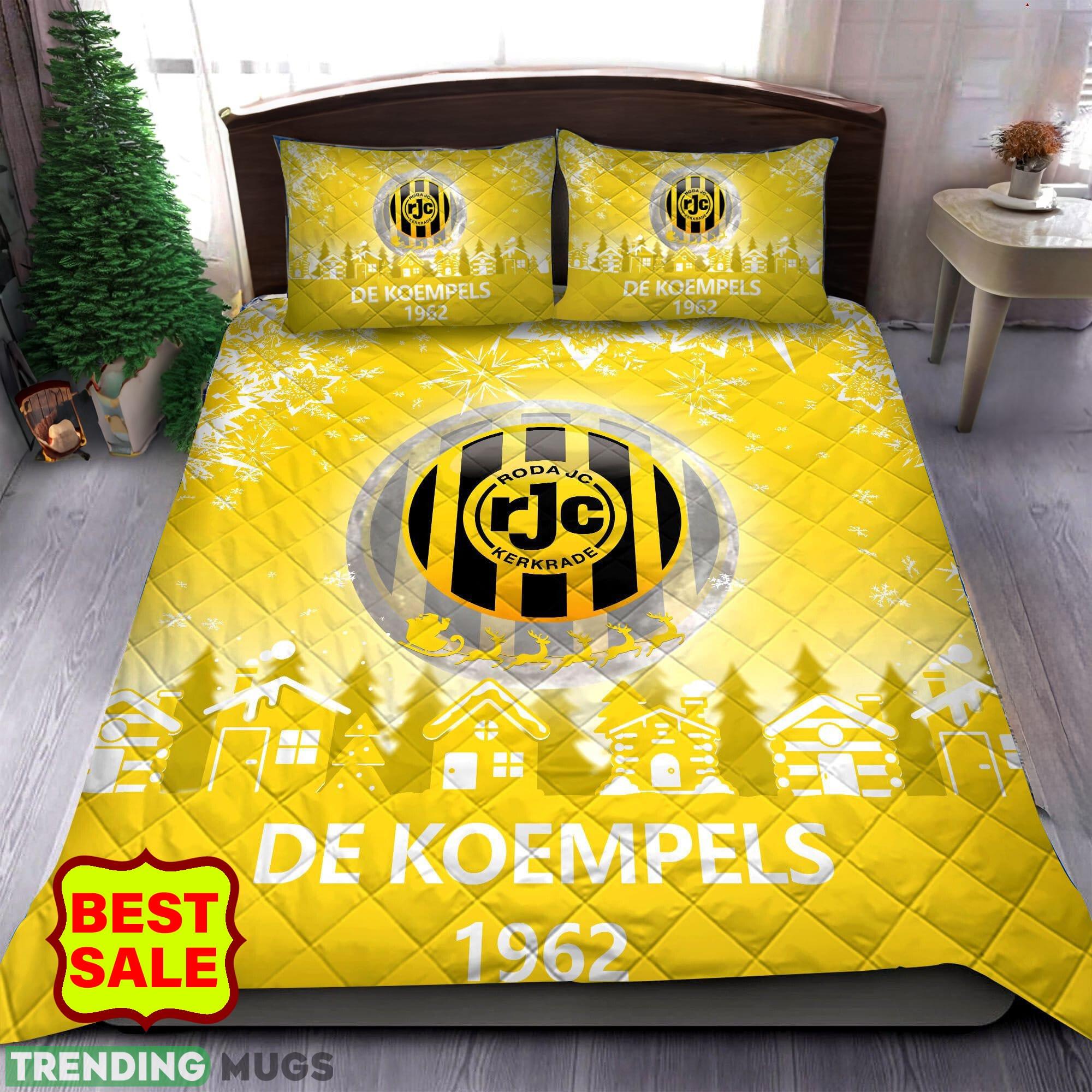 Eredivisie Roda JC Kerkrade Logo Home Quilt Sets Yellow King Queen - Eredivisie Roda JC Kerkrade Quilt Set_1 Eredivisie Roda JC Kerkrade Logo Home Quilt Sets Yellow King Queen - Eredivisie Roda JC Kerkrade Quilt Set_1